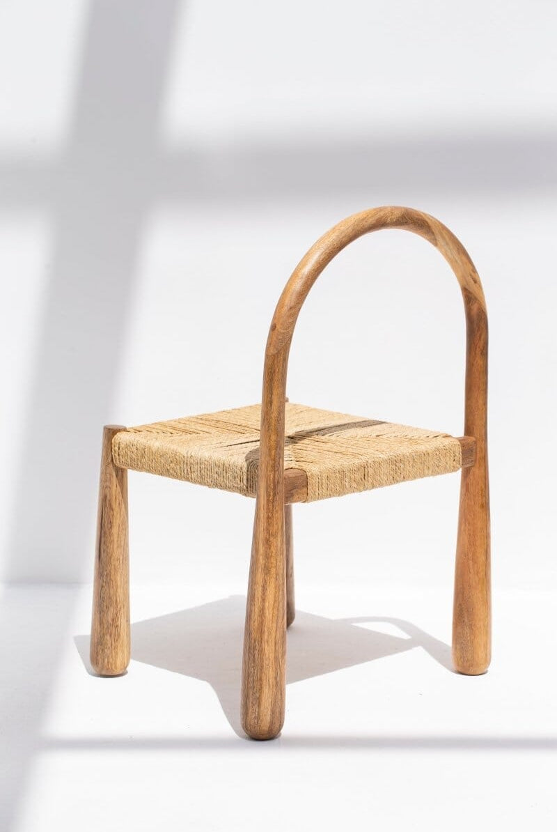 Rosalie Wood & Rope Dining Chair Chairs