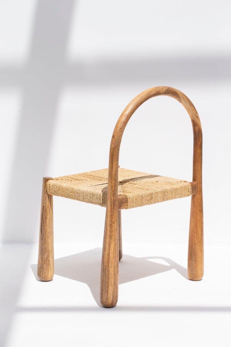 Rosalie Wood & Rope Dining Chair Chairs