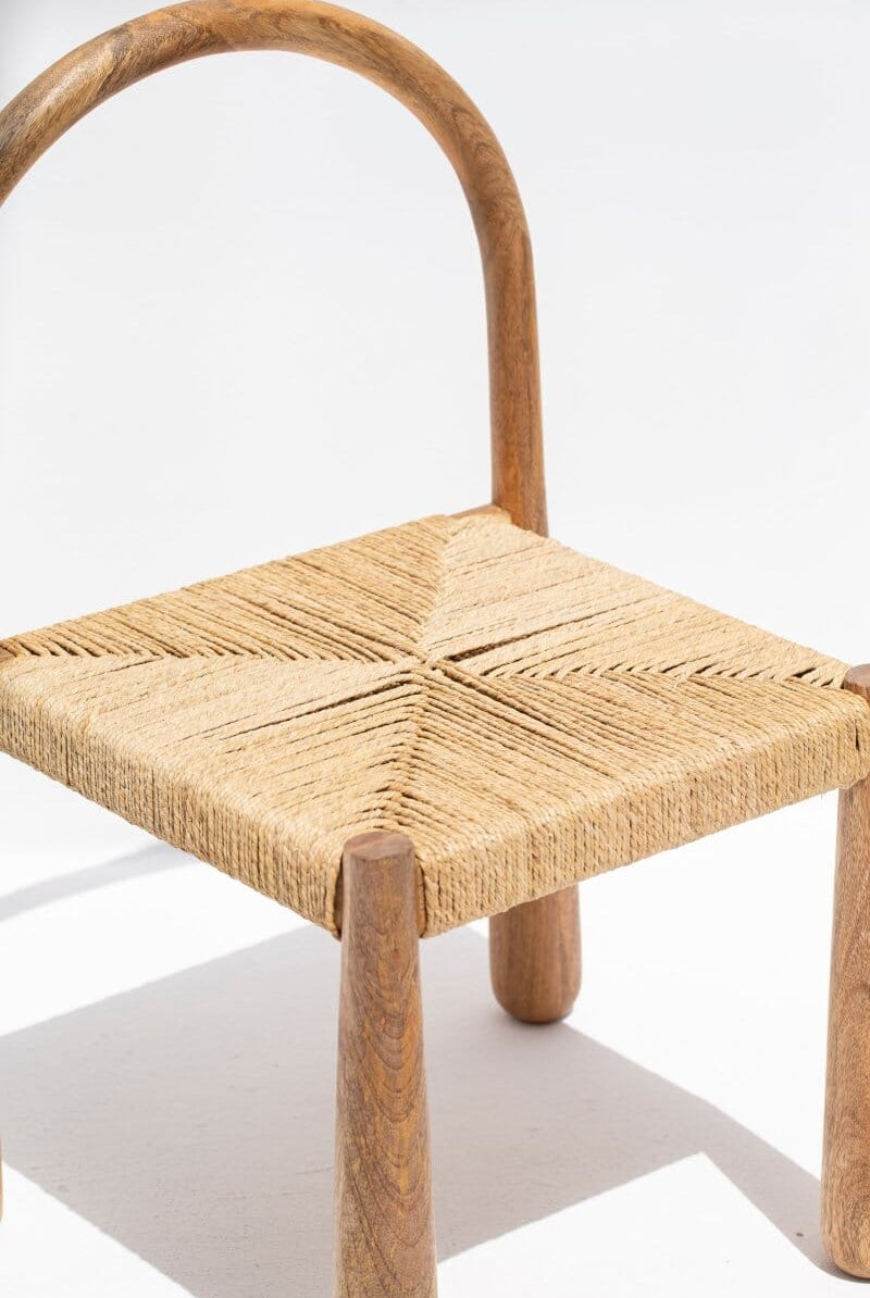 Rosalie Wood & Rope Dining Chair Chairs