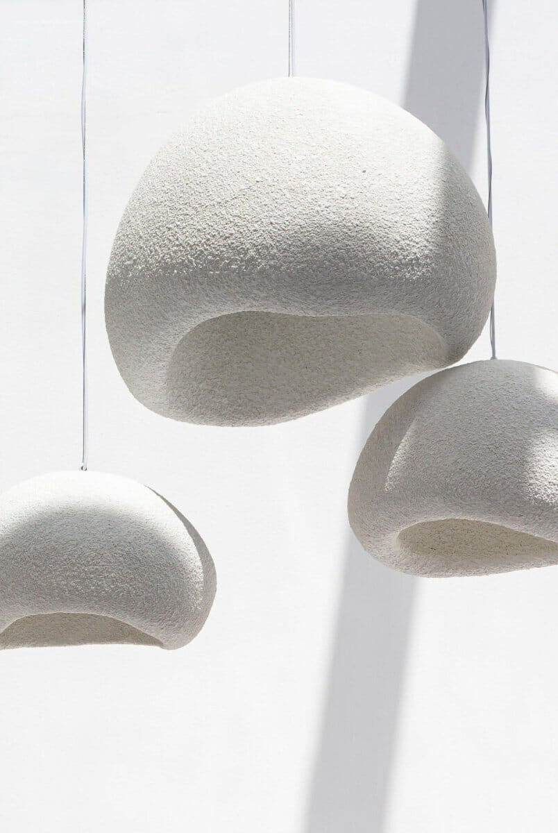 Wabi Sabi Off White Irregular Ceiling Lamp