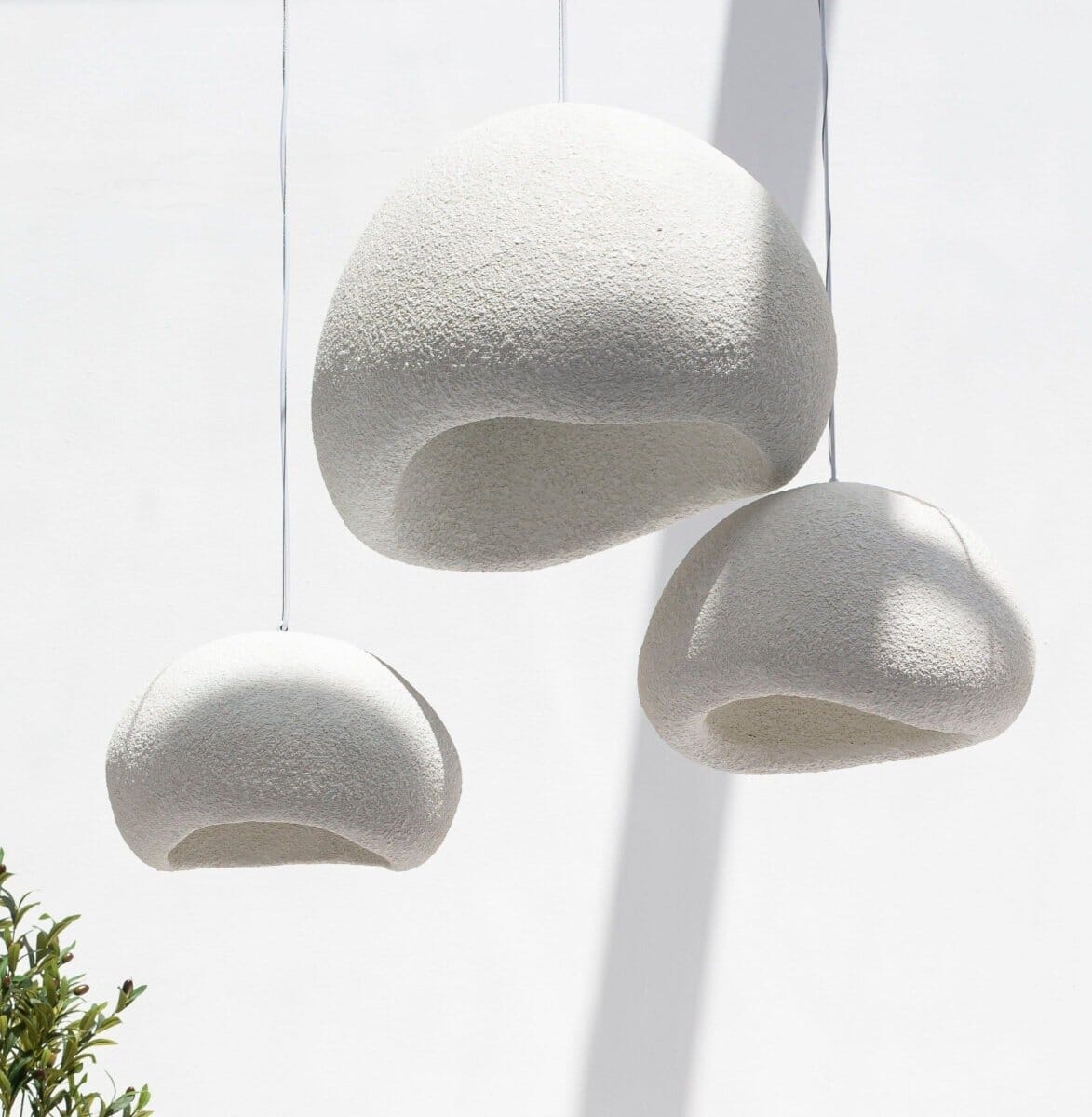 Wabi Sabi Off White Irregular Ceiling Lamp