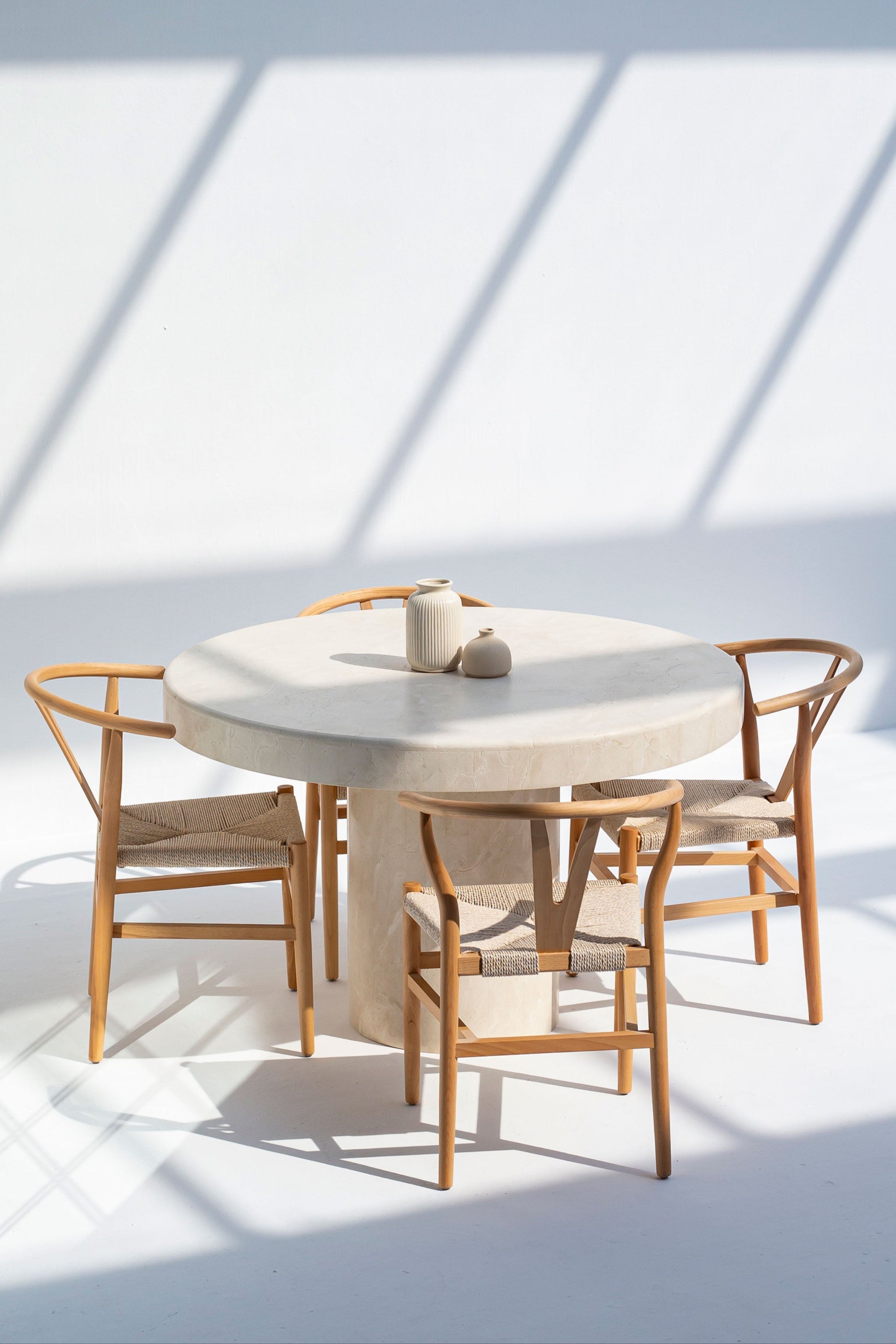 Crema Marble Round Dining Table (5 Sizes)