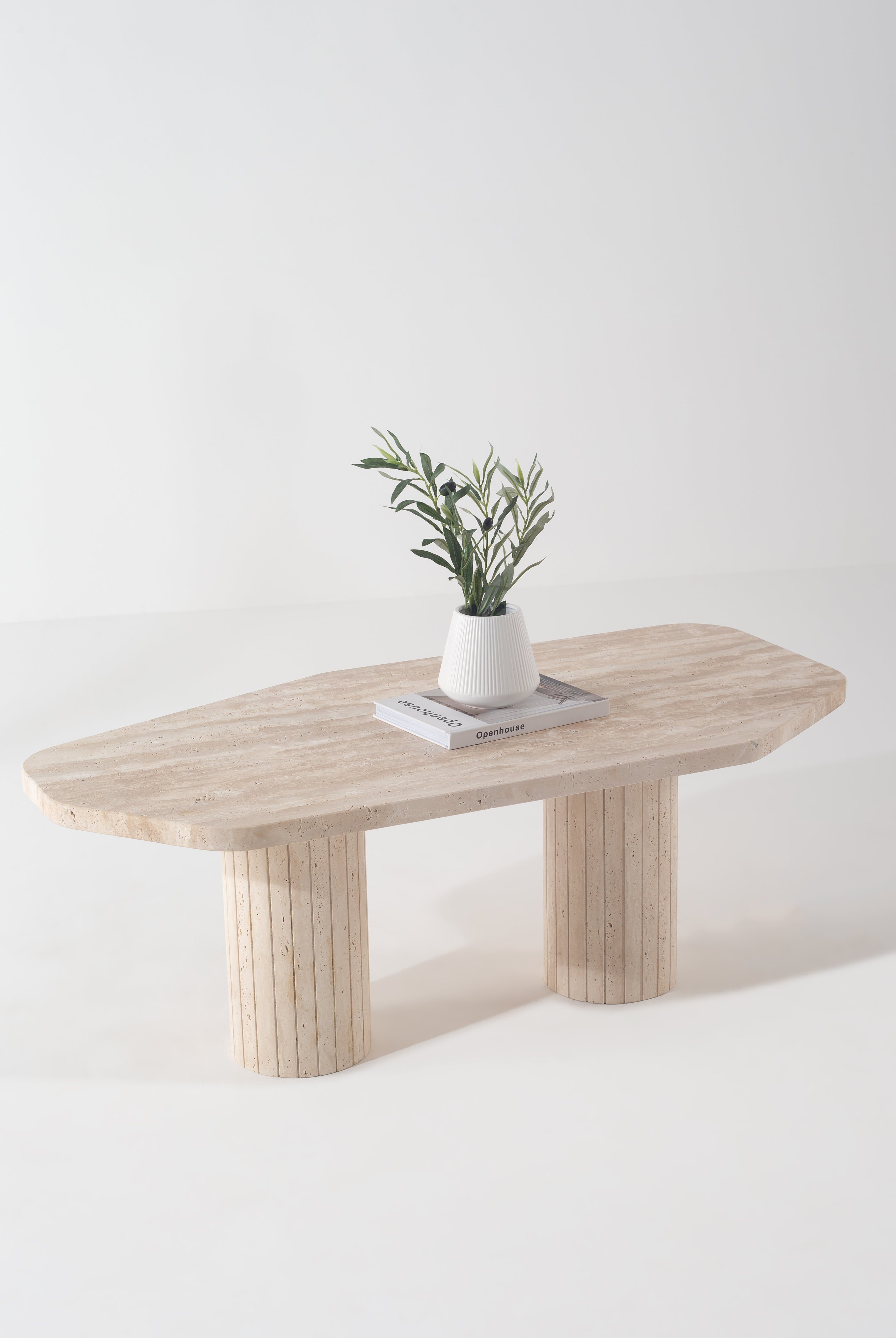 Riverine Travertine Coffee Table