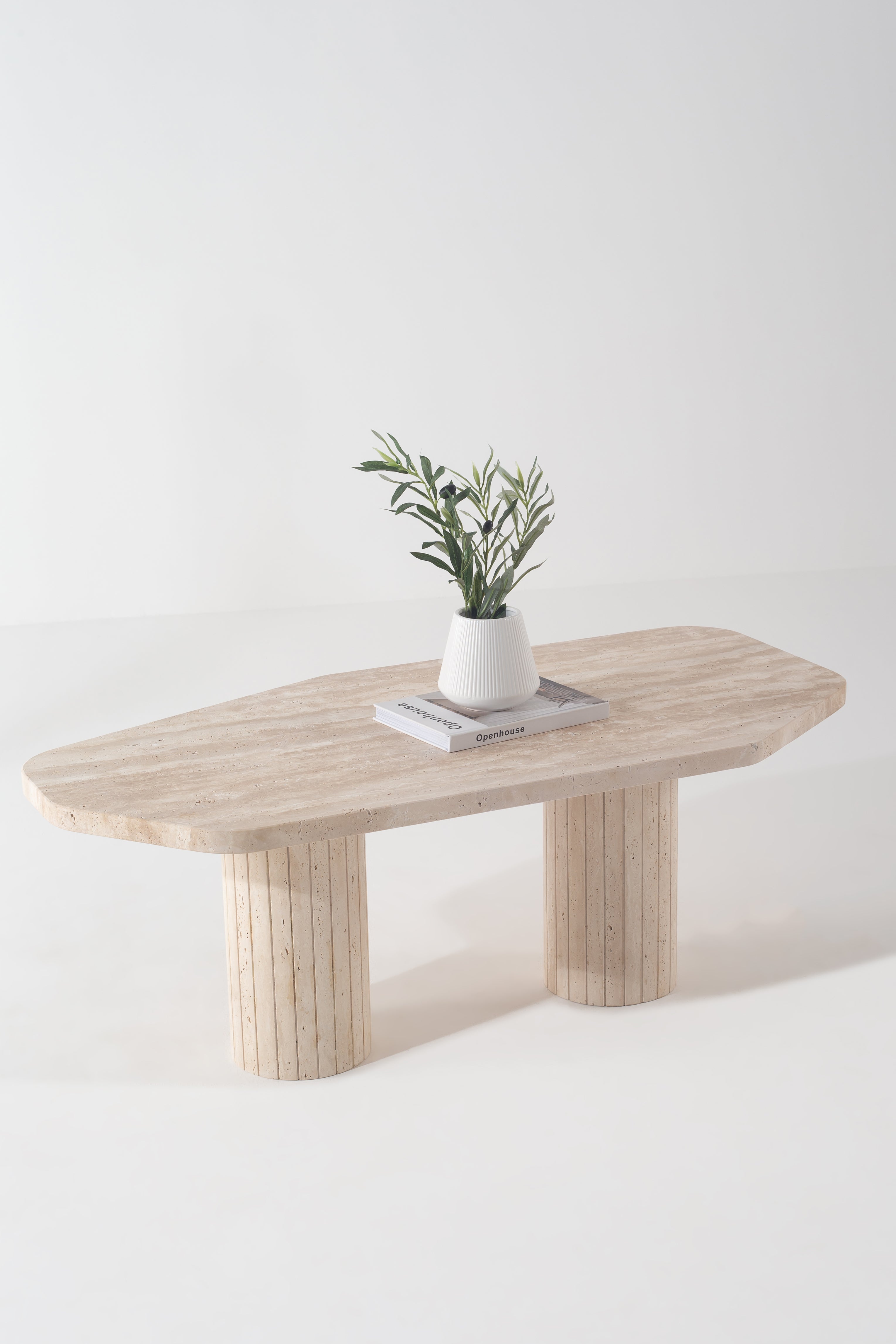 Riverine Travertine Coffee Table