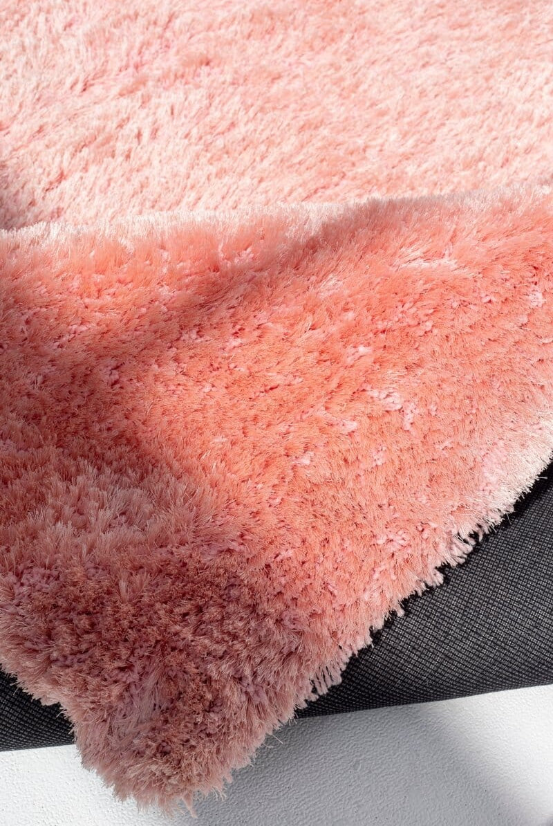 Cotton Candy - Pink Fluffy Shaggy Rug (5 Sizes) Table Tuft Shaggy