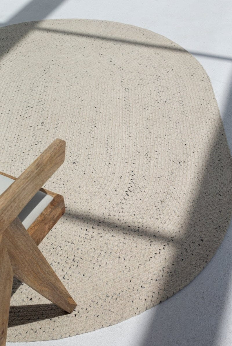 Monochrome Braid - Oval Jute Rug (2 Sizes)