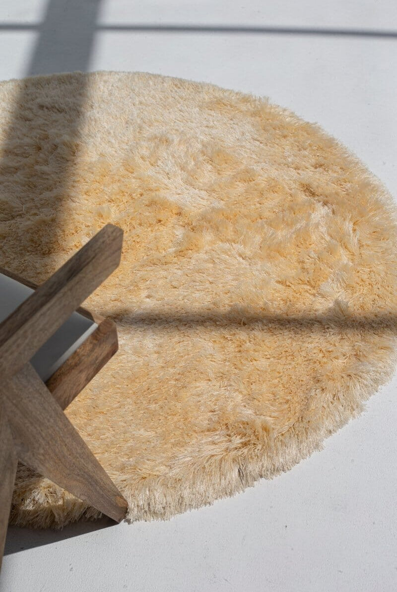 Cream Cloud - Fluffy Shaggy Rug (2 Sizes) Table Tuft Shaggy