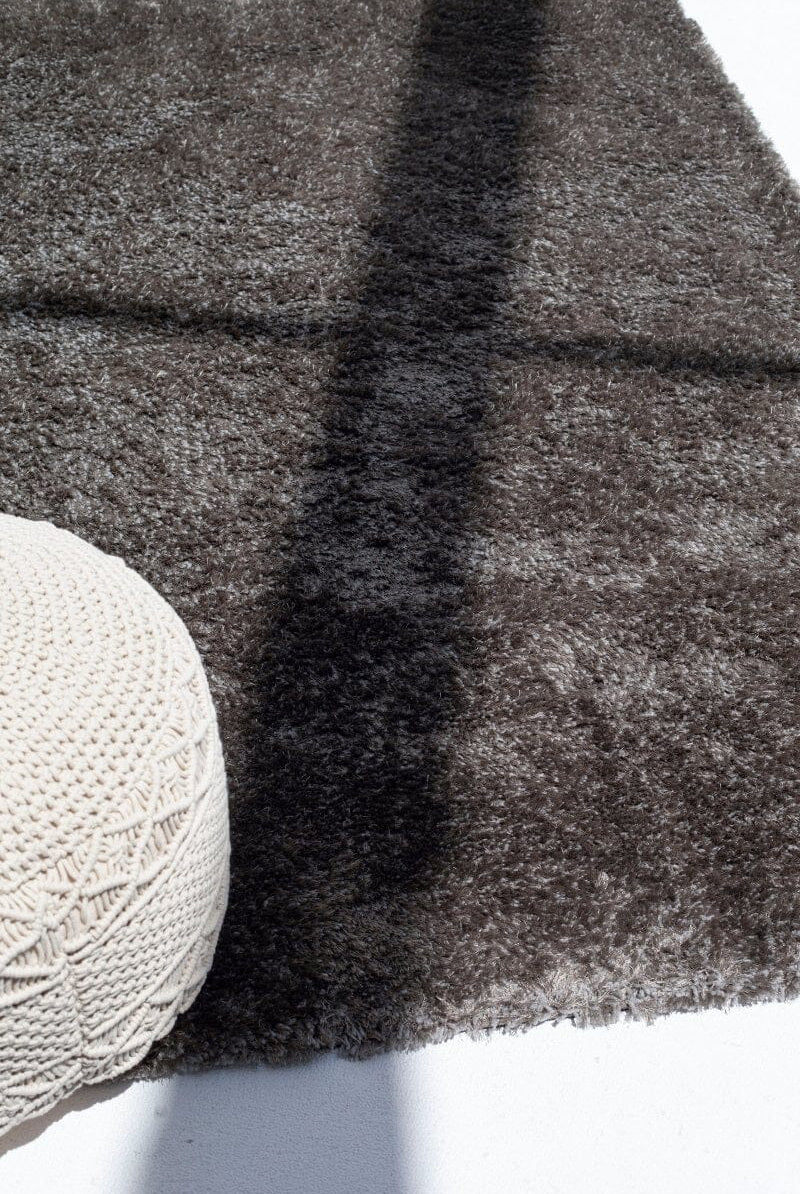 Grey Fluffy Shaggy Rug (170x240 CM)