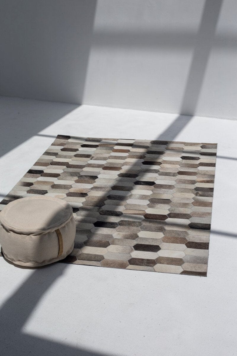 Hexa Spectrum - Leather Rug (4 Sizes) LEATHER RUG