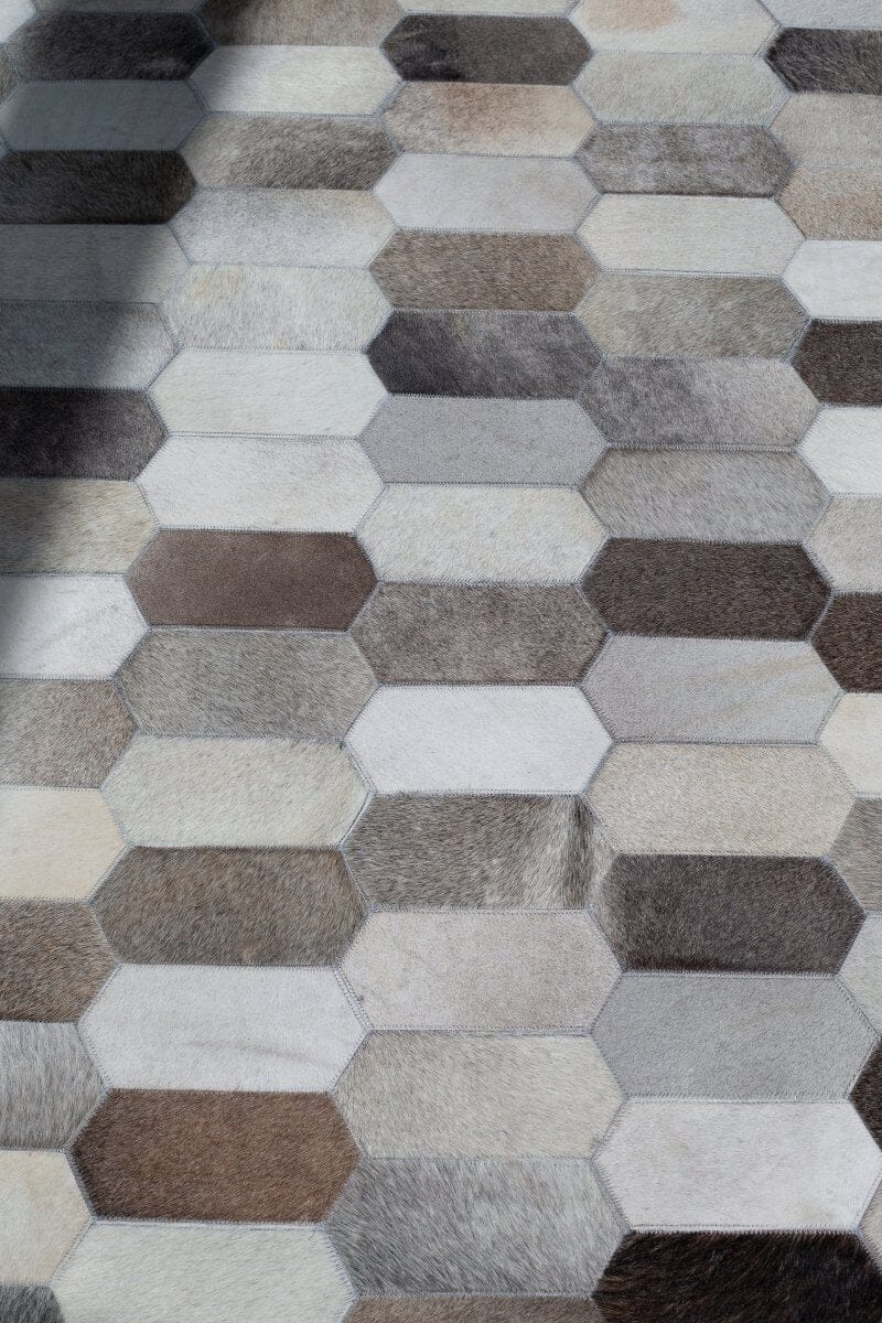 Hexa Spectrum - Leather Rug (4 Sizes) LEATHER RUG