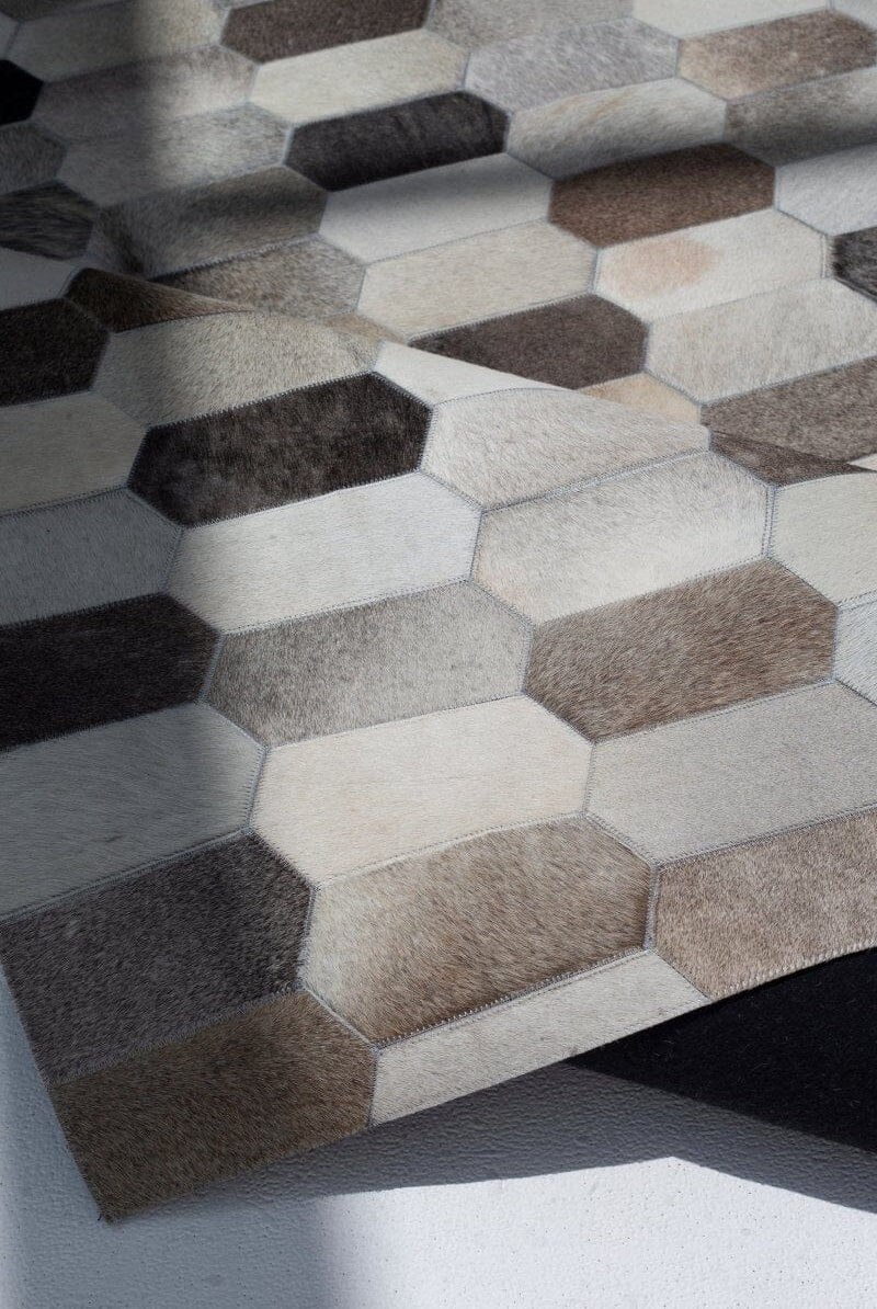 Hexa Spectrum - Leather Rug (4 Sizes) LEATHER RUG