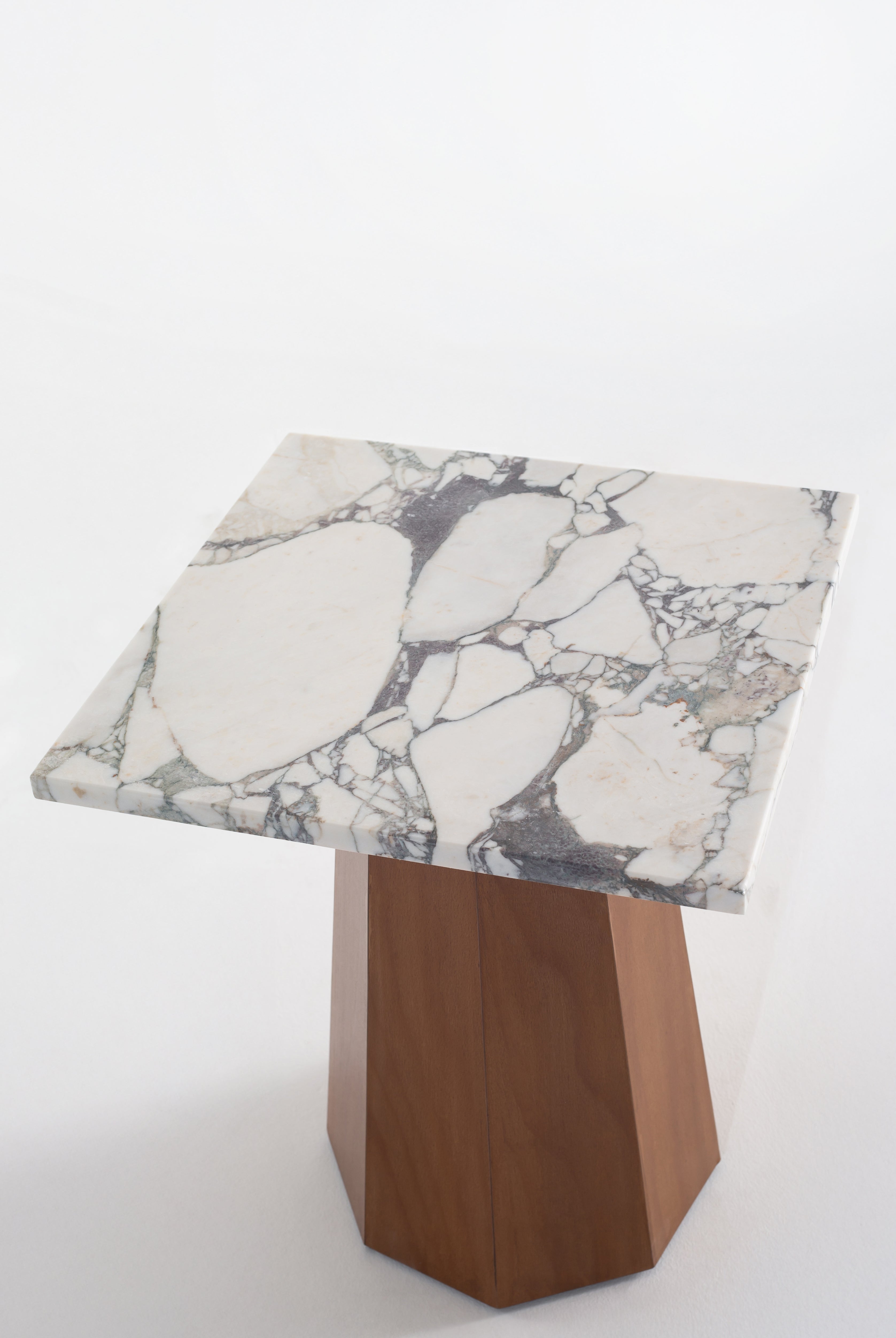 Kalista Viola Marble Top Side Table 2