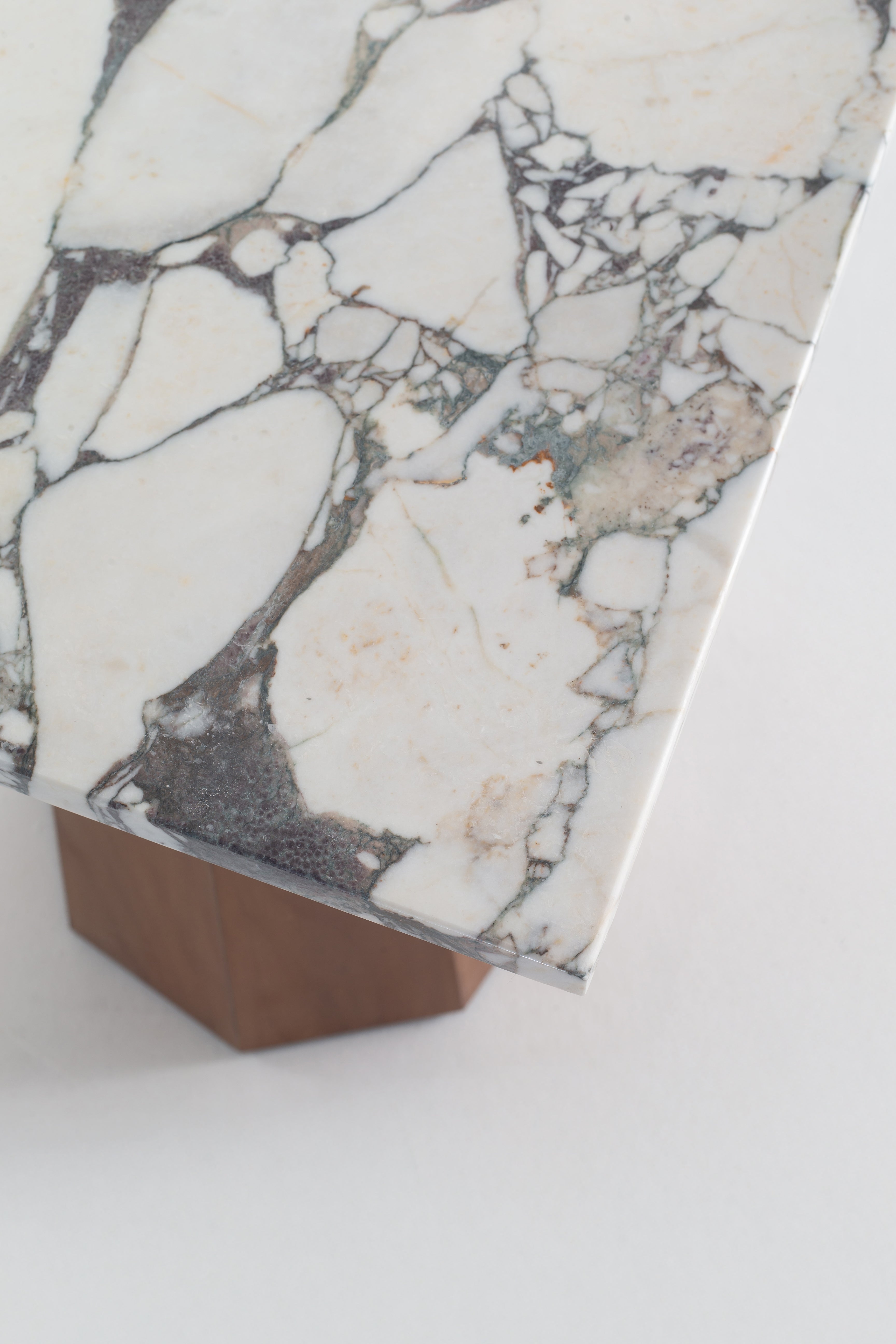 Kalista Viola Marble Top Side Table 3