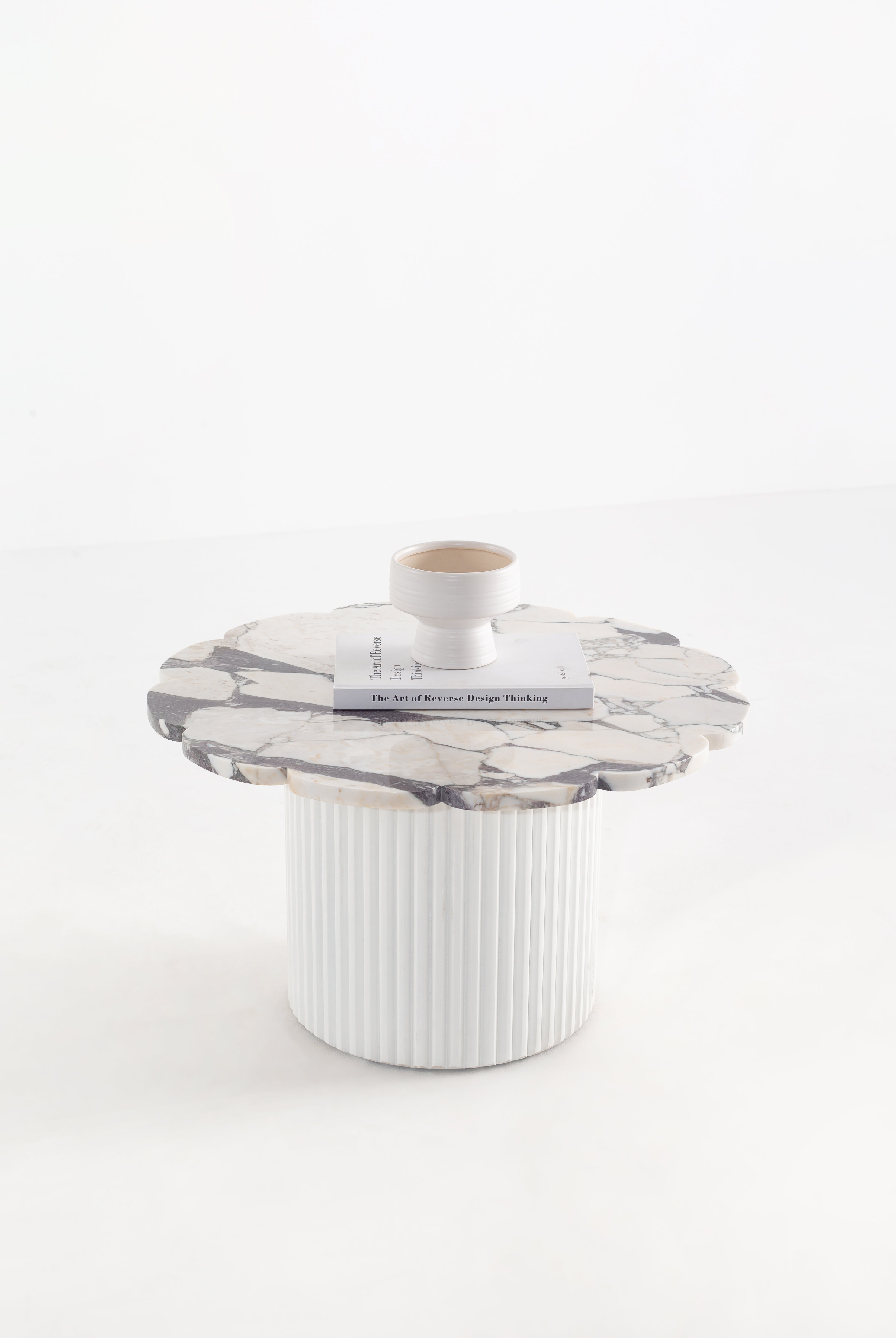 Nora Flower Viola Top Side Table