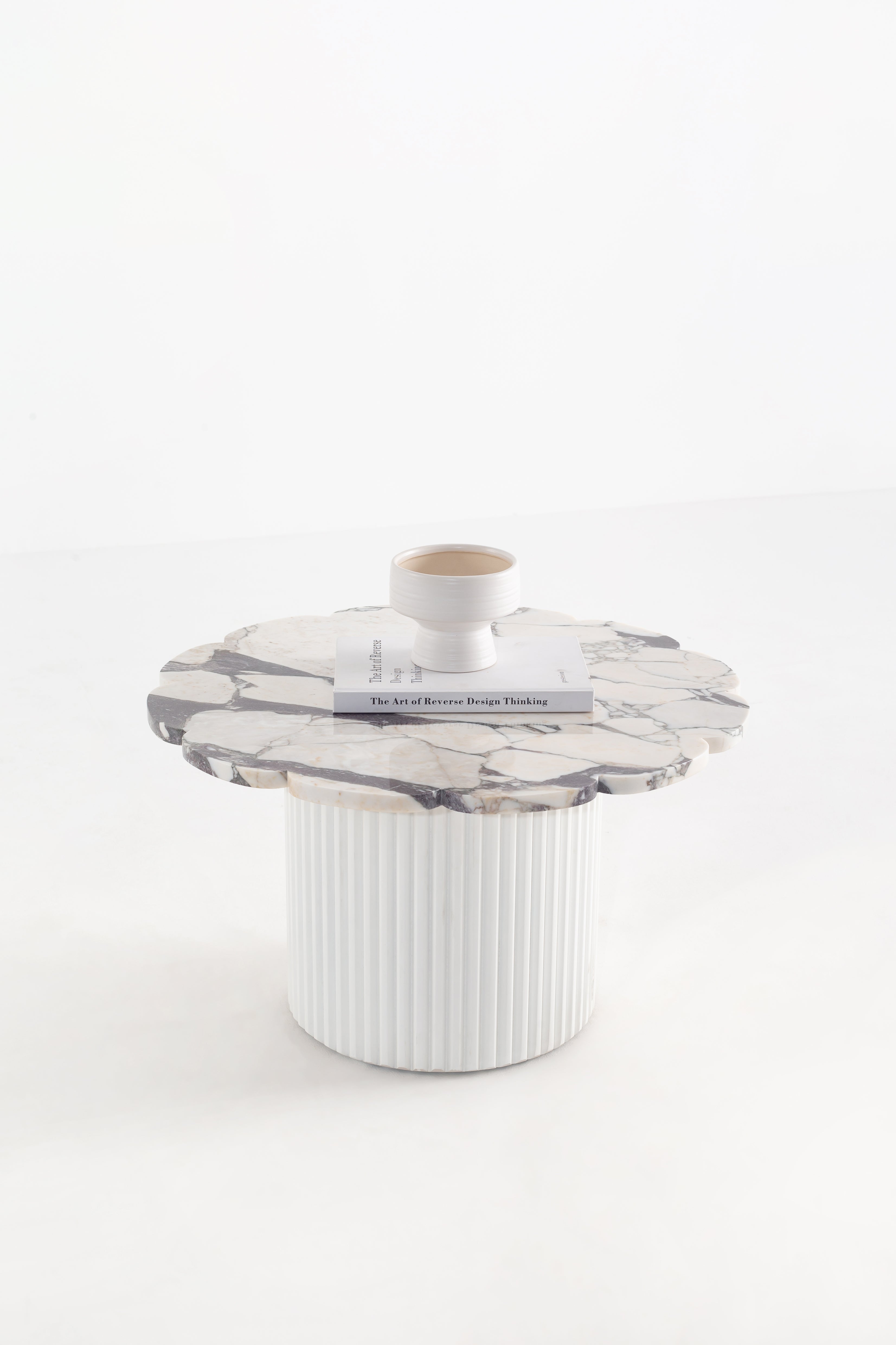 Nora Flower Viola Top Side Table