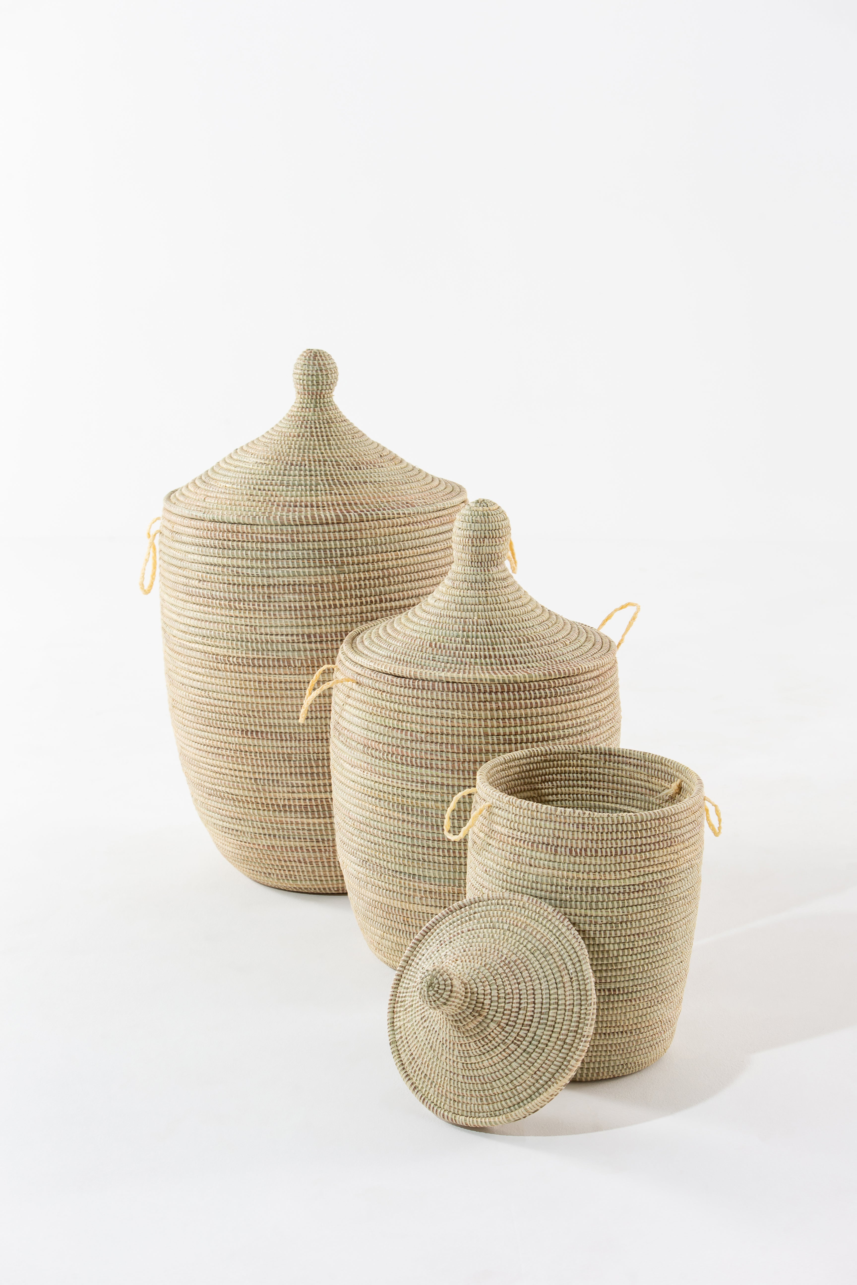 Maisha Handmade Beige Basket