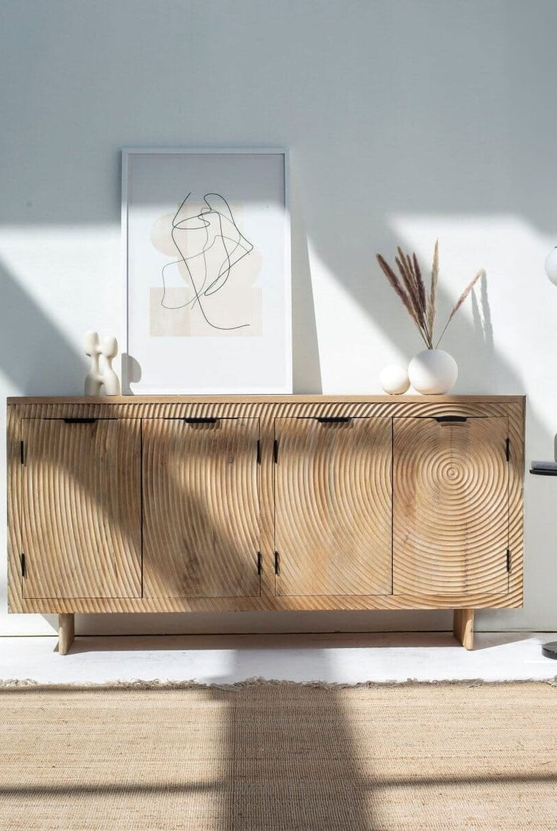 Hailey 4-Doors Wooden Sideboard