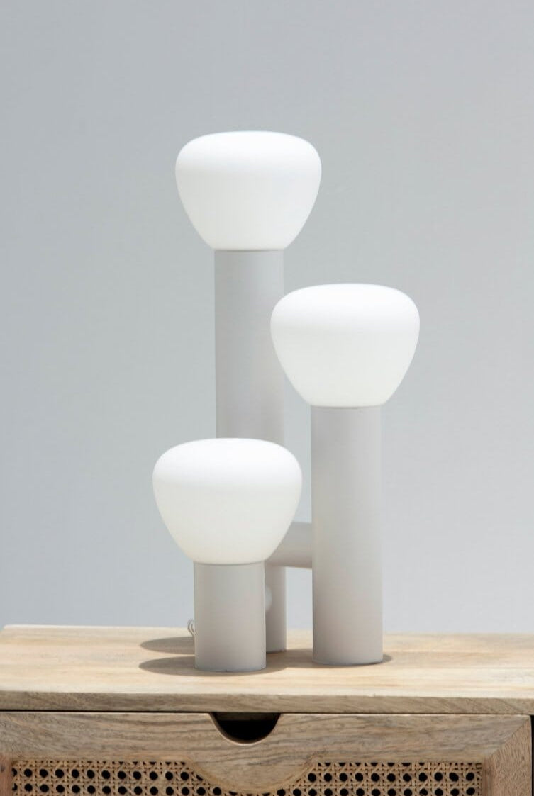 Allure White Three heads Table Lamp