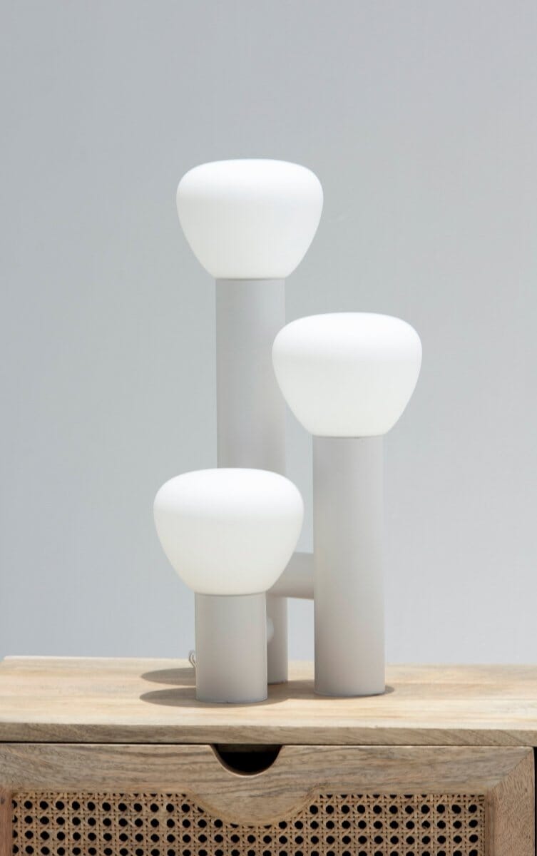 Allure White Three heads Table Lamp
