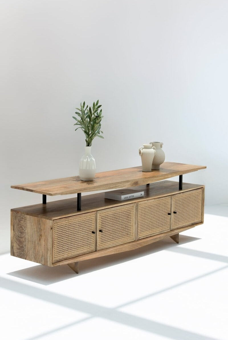 Florence Rattan Doors Media Unit