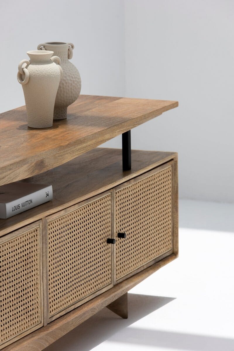 Florence Rattan Doors Media Unit