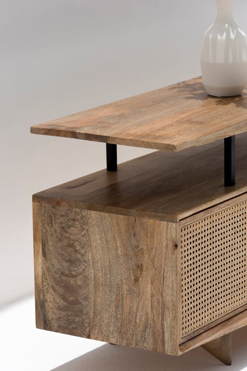 Florence Rattan Doors Media Unit