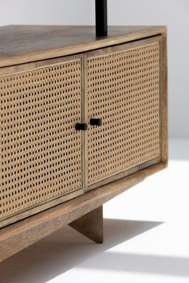 Florence Rattan Doors Media Unit