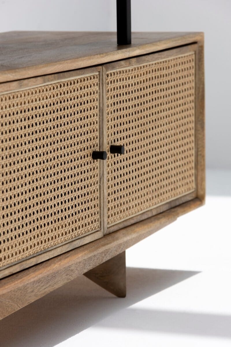 Florence Rattan Doors Media Unit