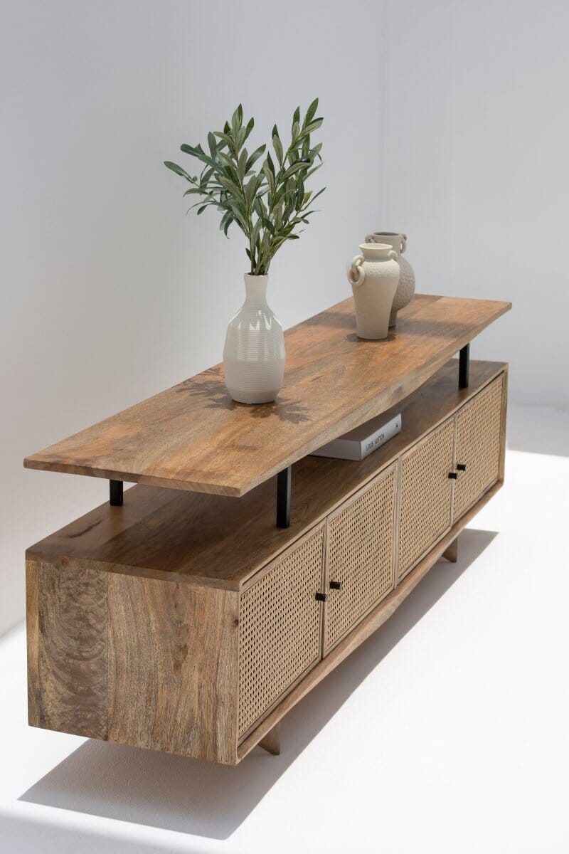 Florence Rattan Doors Media Unit