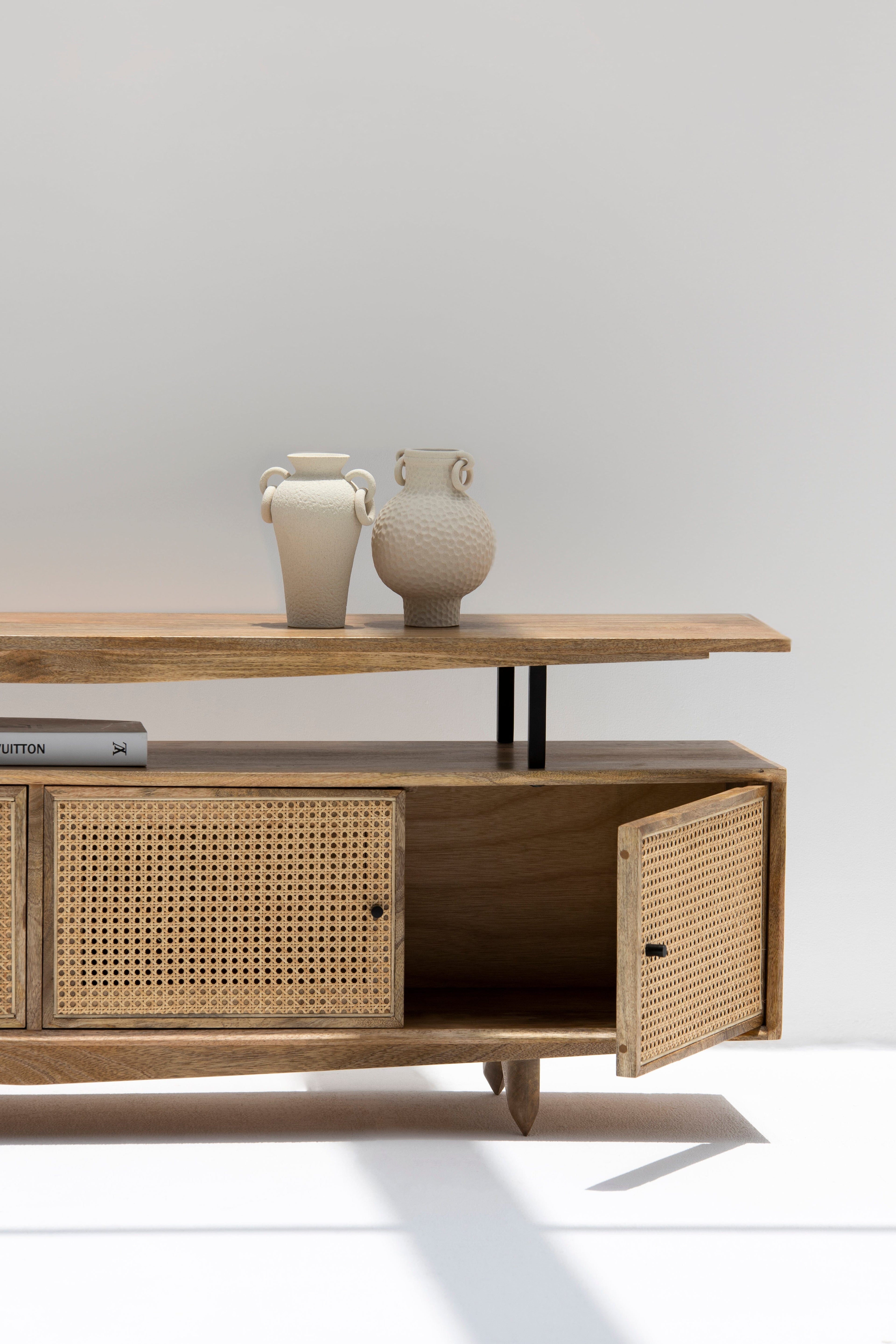 Florence Rattan Doors Media Unit