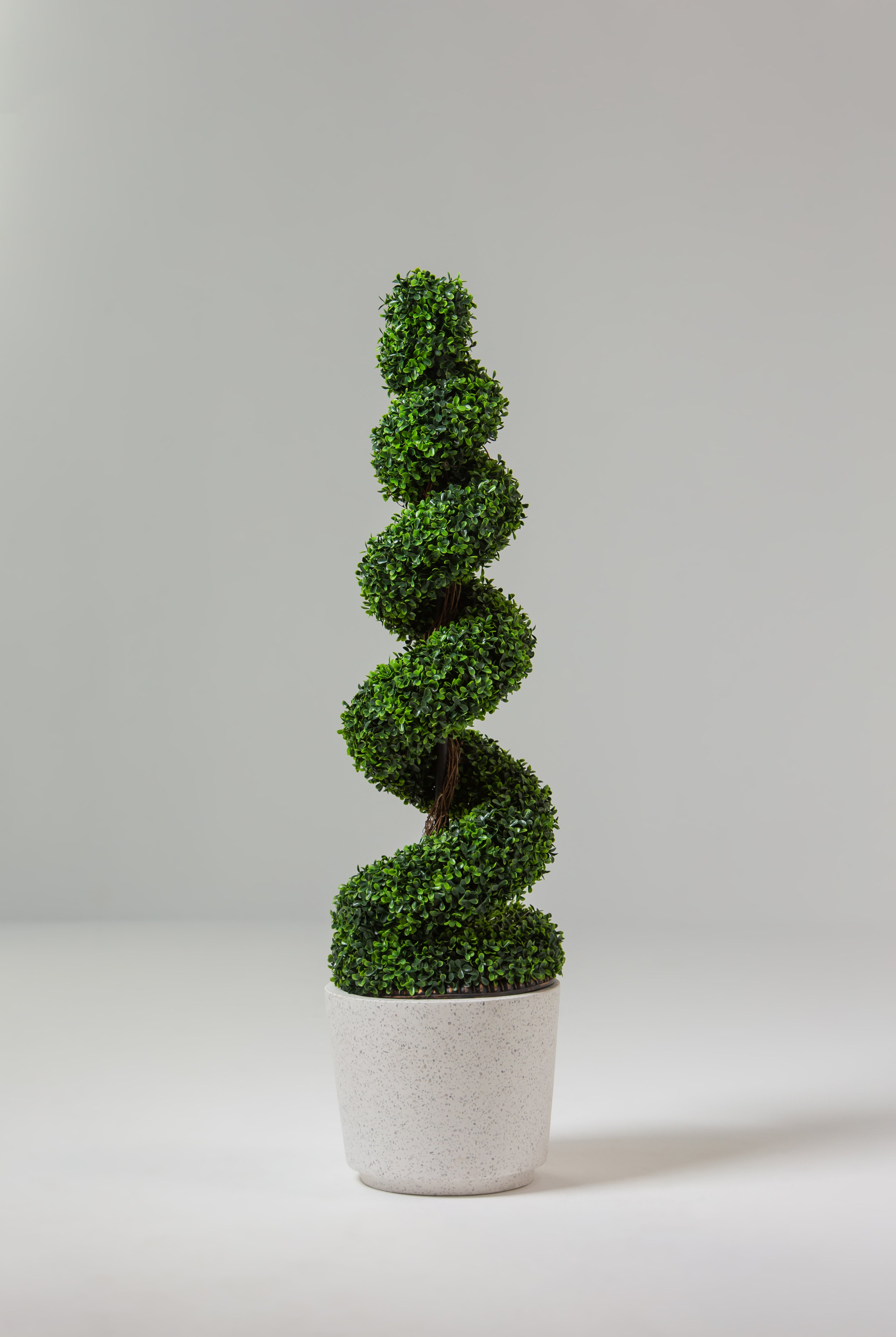 Artificial Spiral Topiary Bonsai Tree