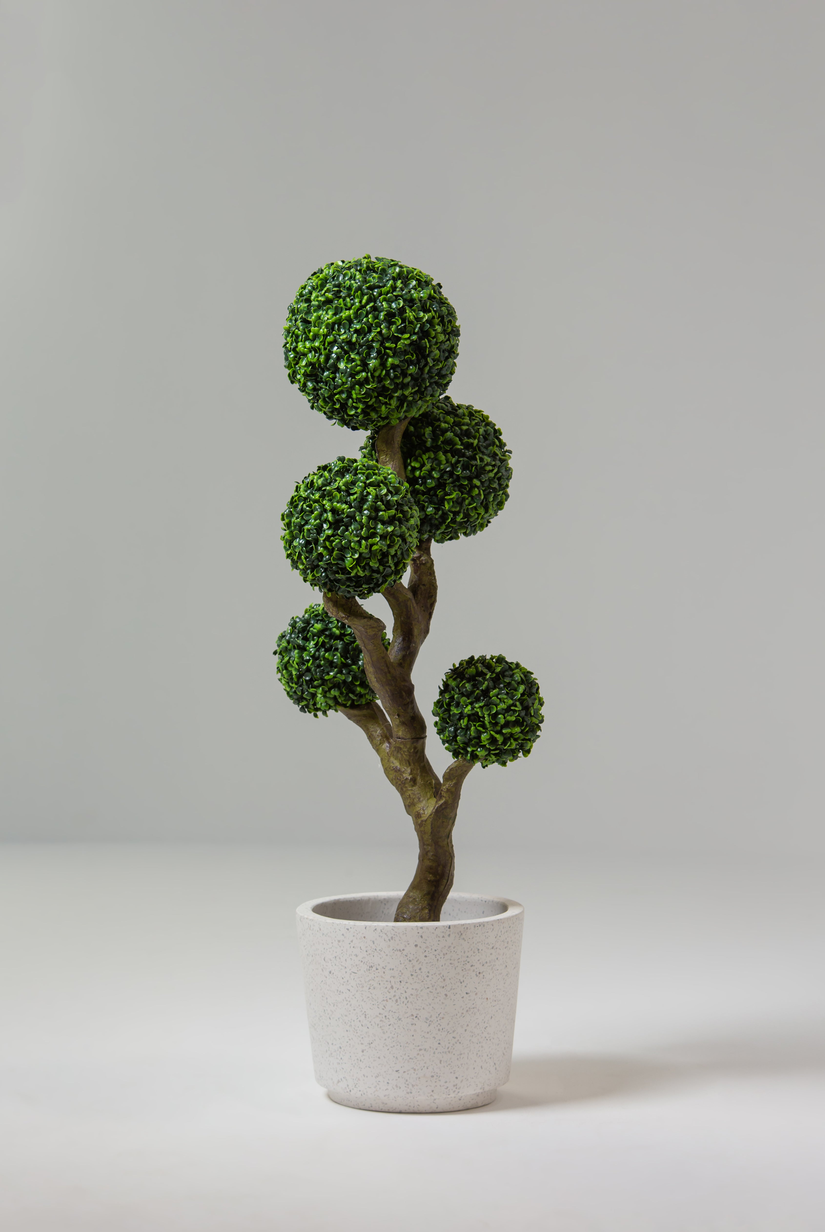 Artificial Boxwood Ball Bonsai Tree