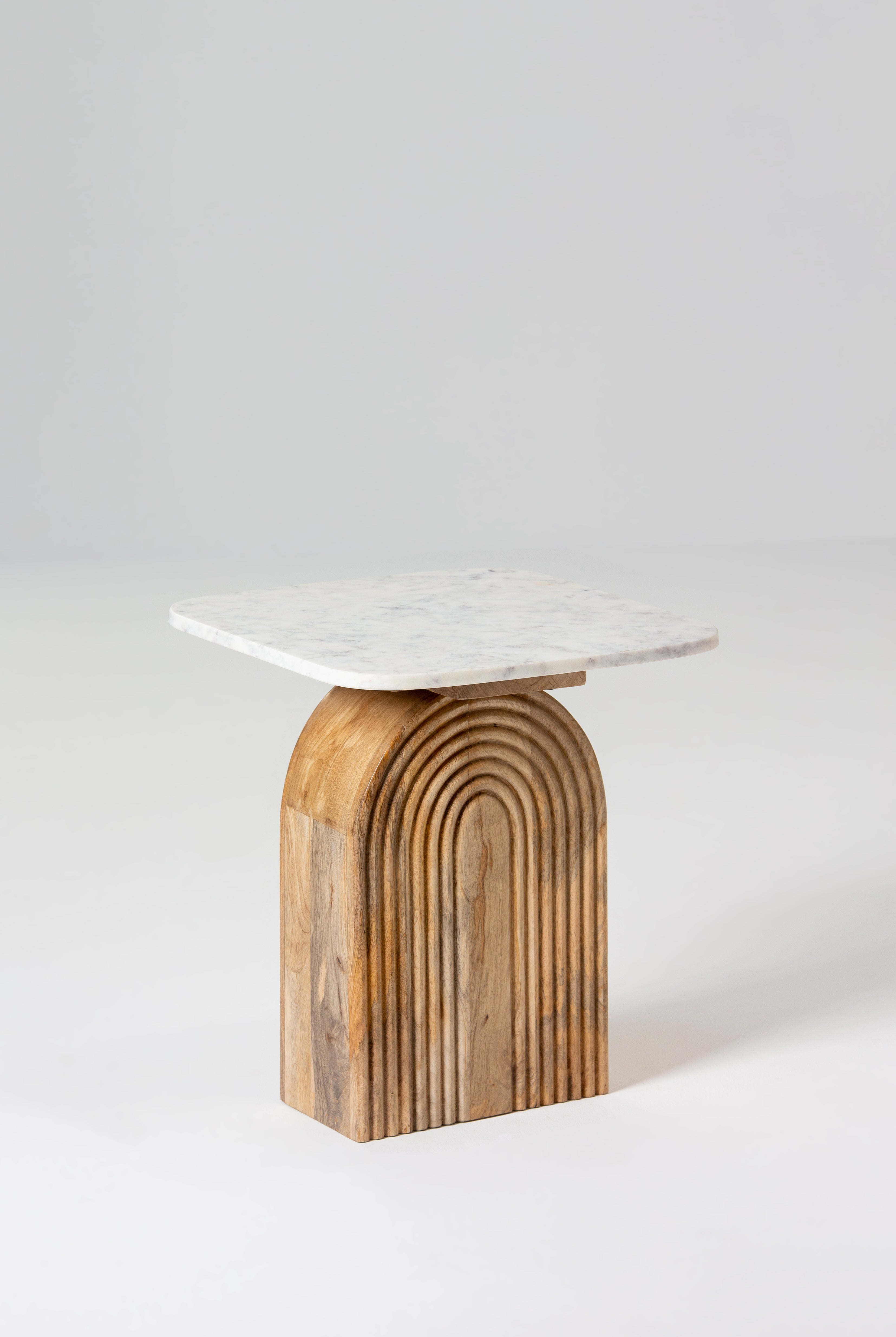 Hannelore Marble Top Side Table