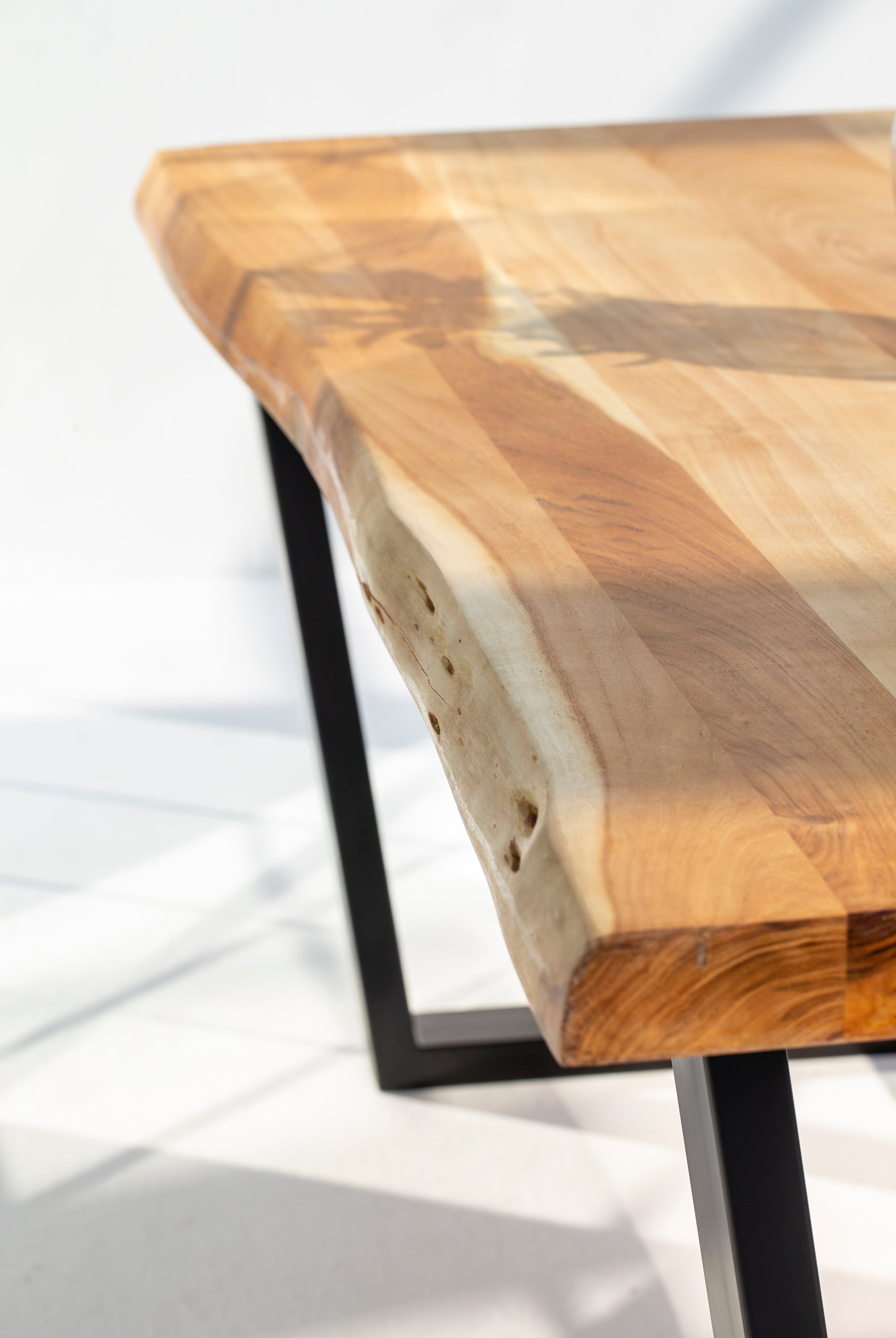 Light Acacia Wood Dining Table (10 Sizes)