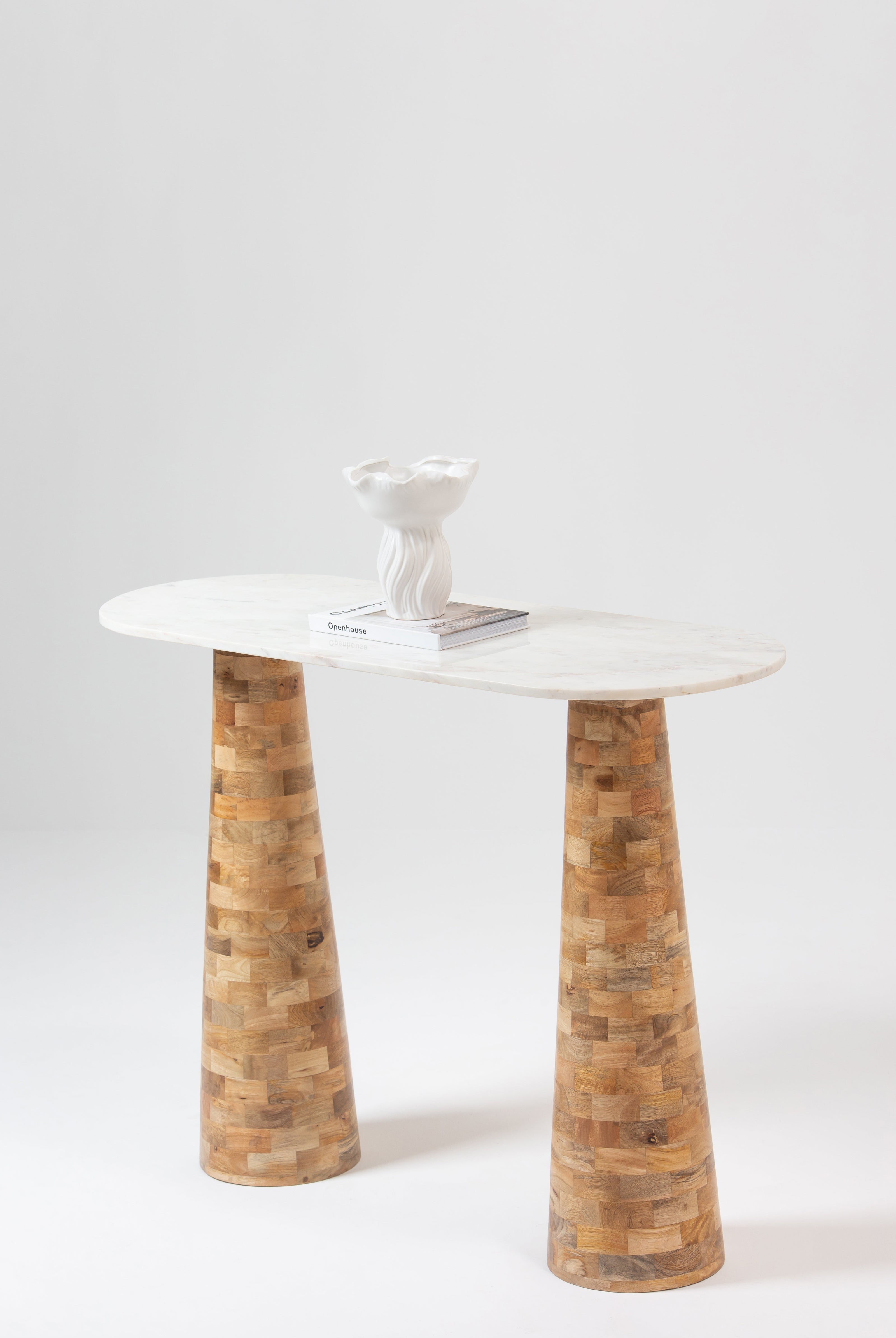 Evette Marble Top Console Table