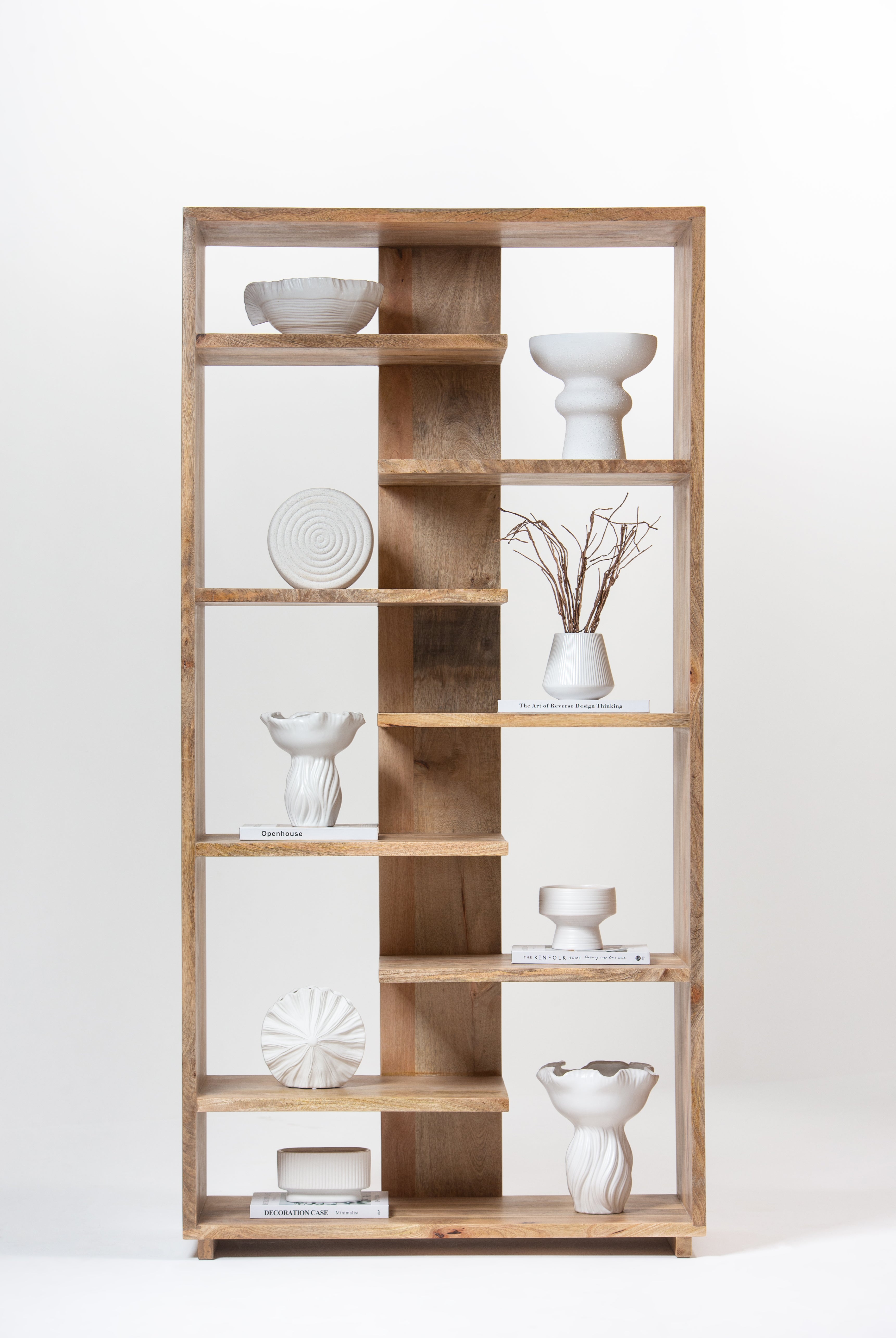 Lunette Wooden Display Shelves Unit