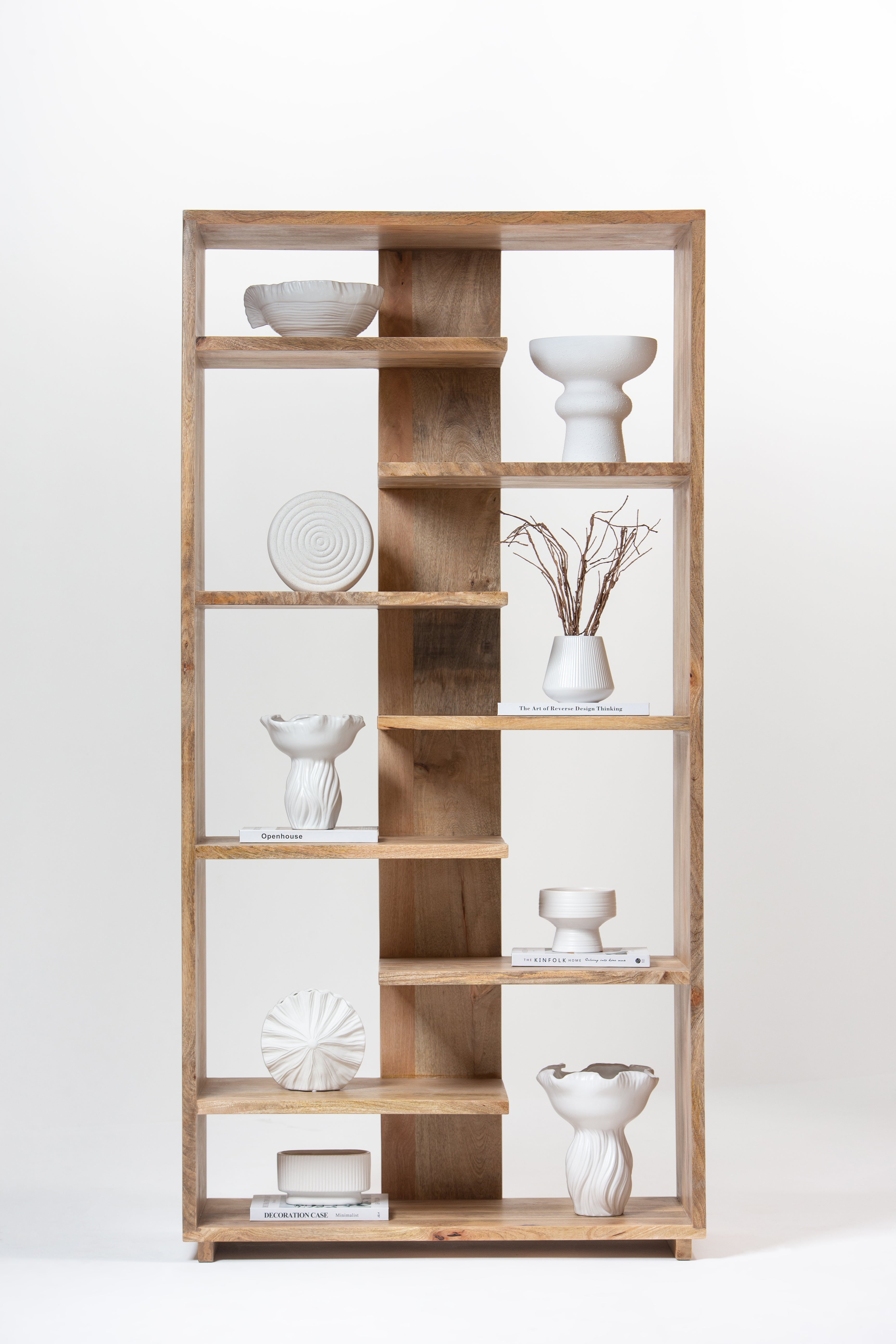 Lunette Wooden Display Shelves Unit