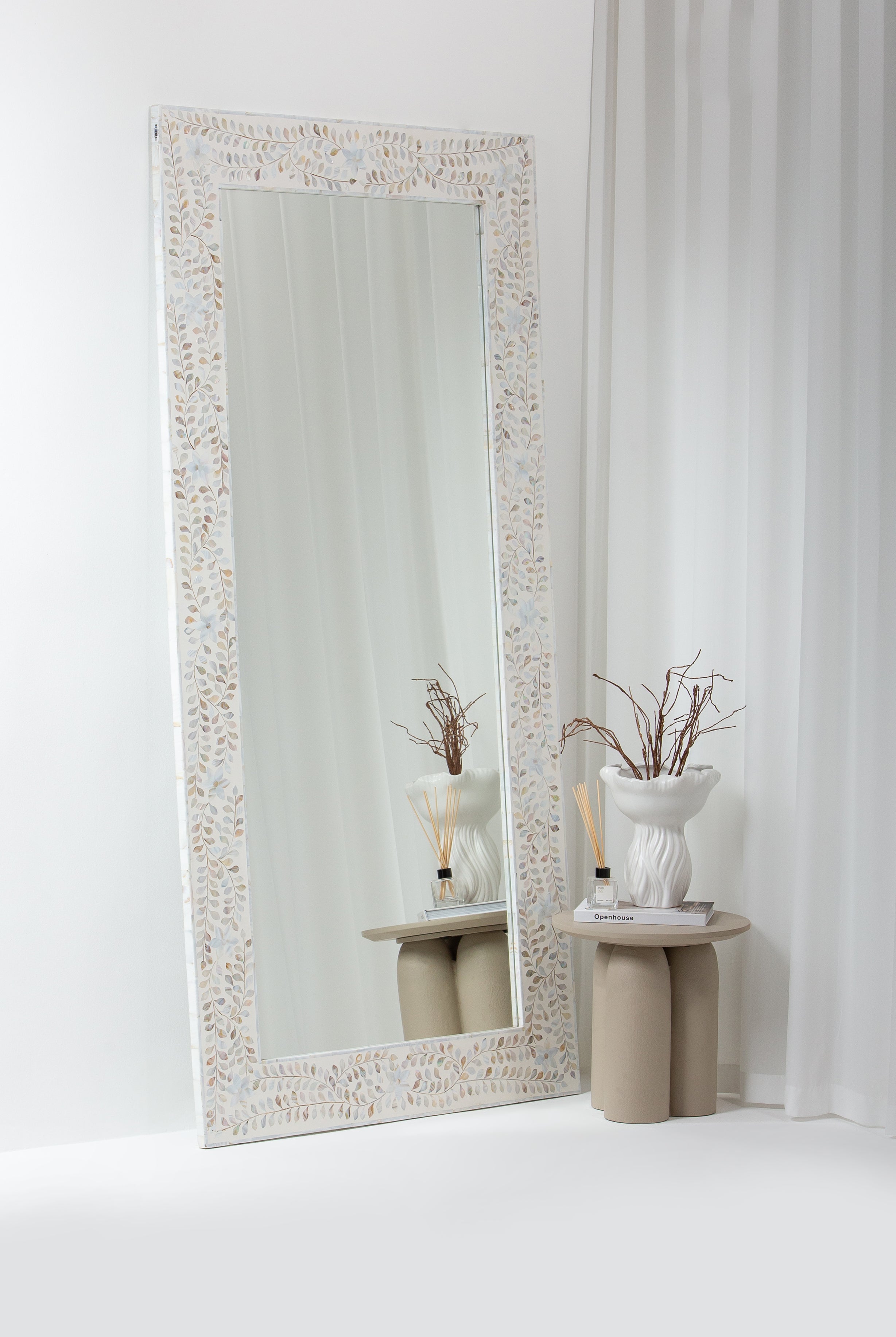 Andrea Mother of Pearl Frame Mirror