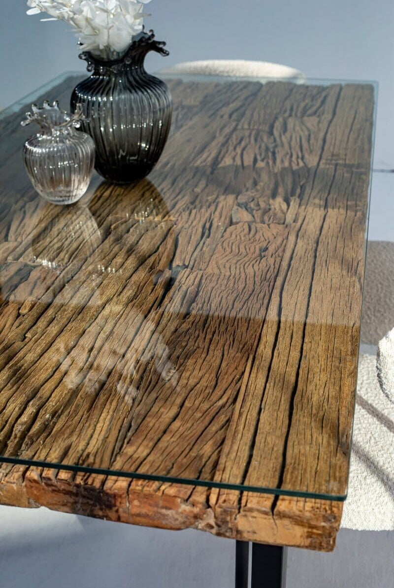 Meadow Railway Wood Dining Table (8 Sizes)