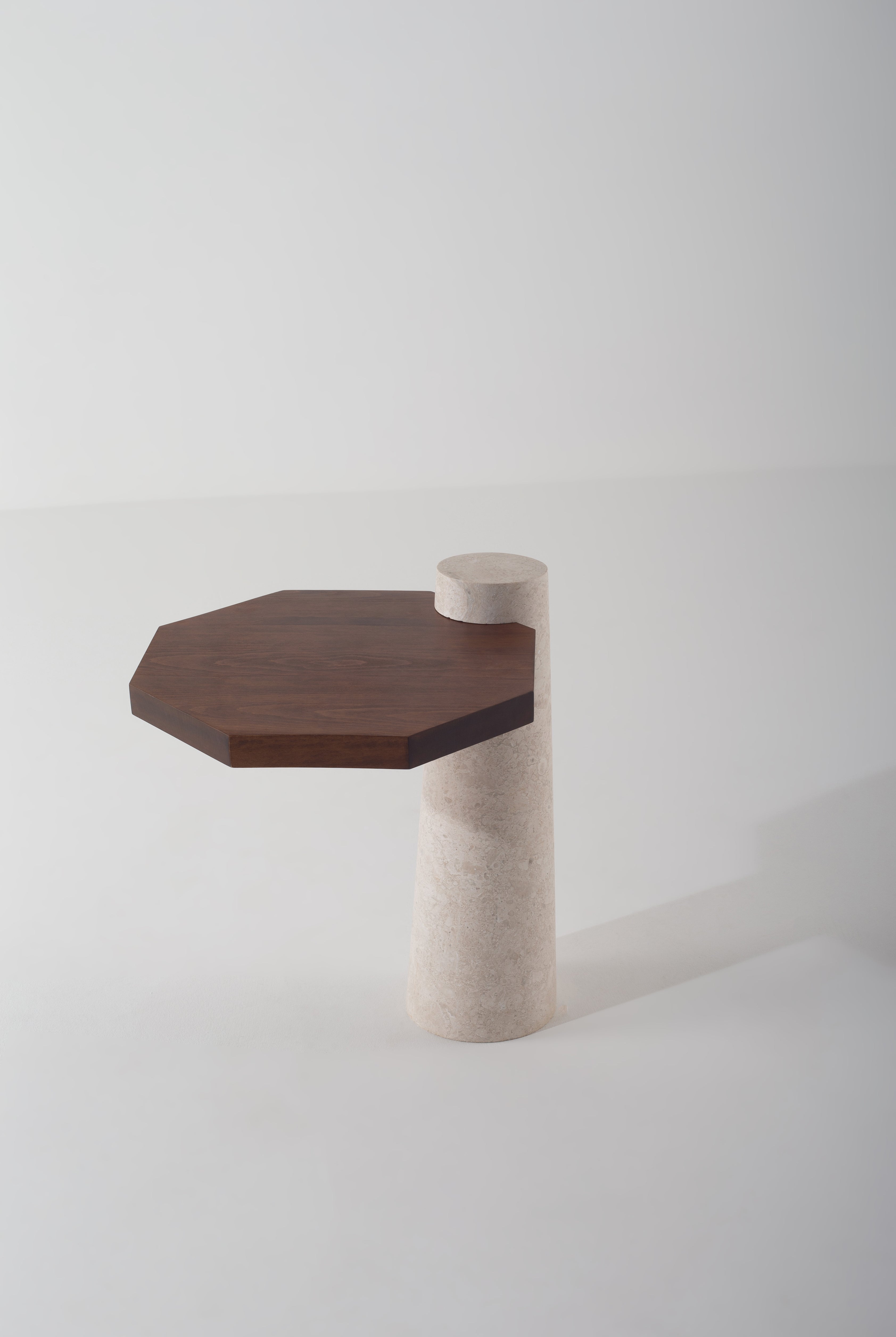Delmara Solid Stone Side Table