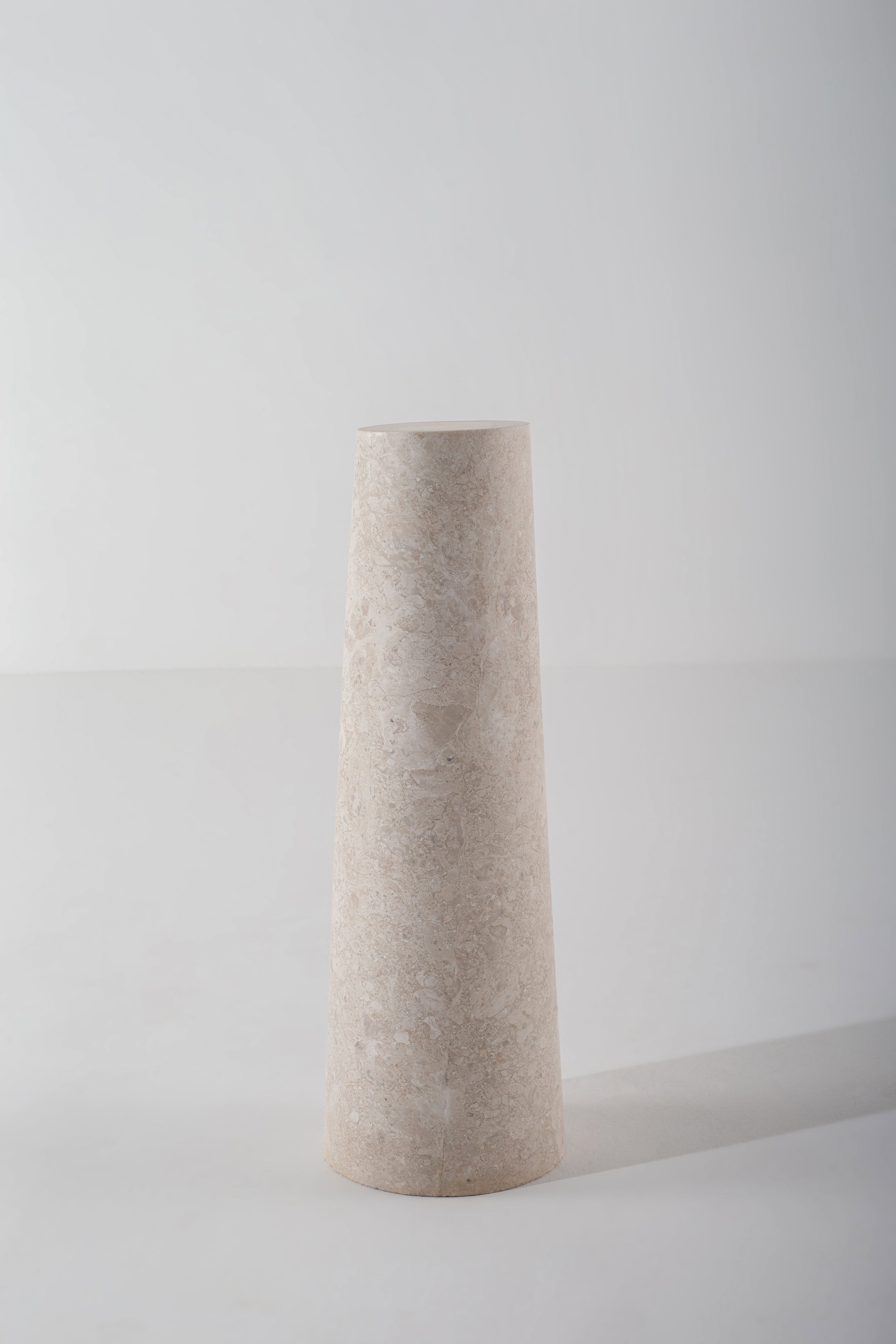 Solid Beige Travertine Plinth