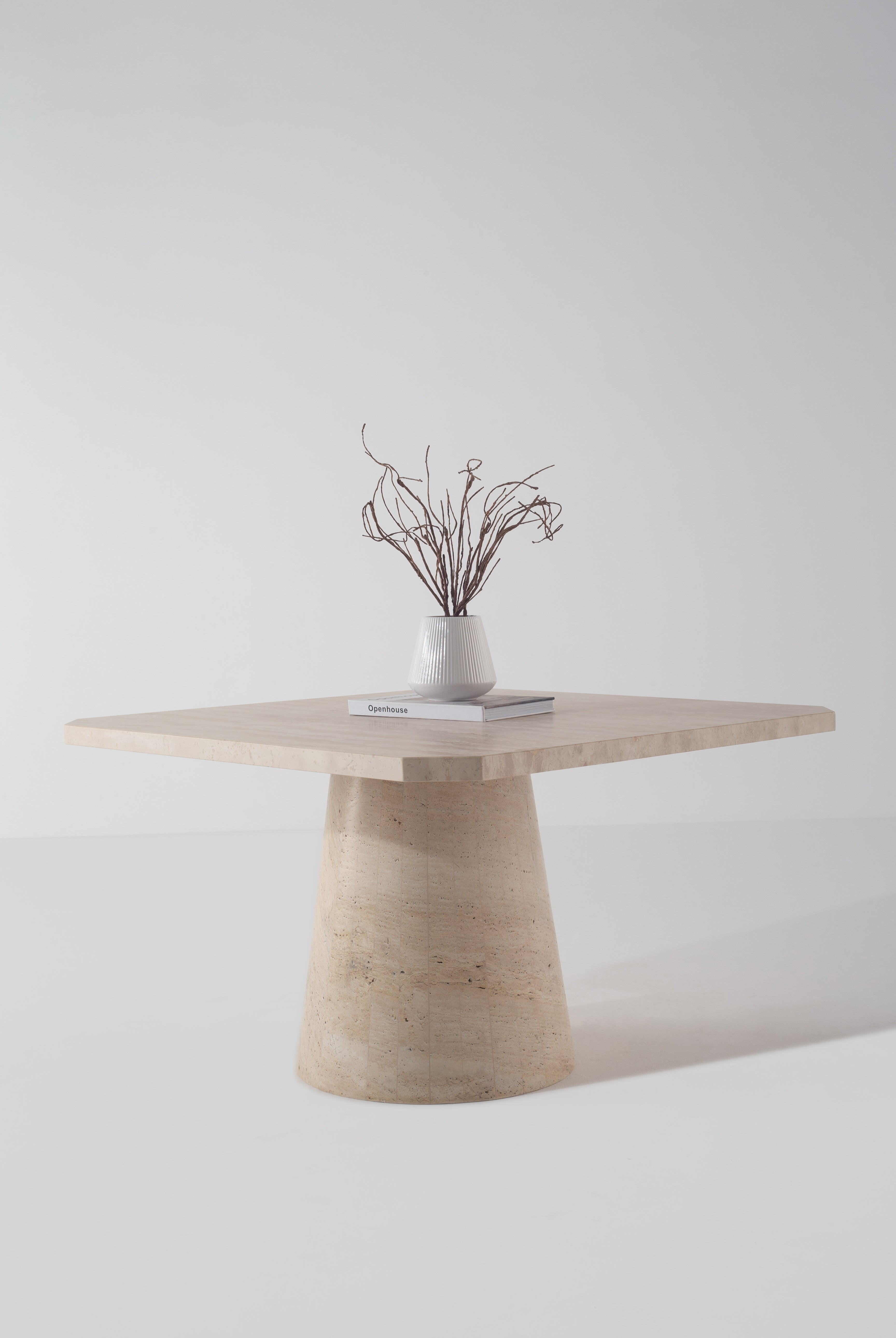 Mavra Travertine Dining Table