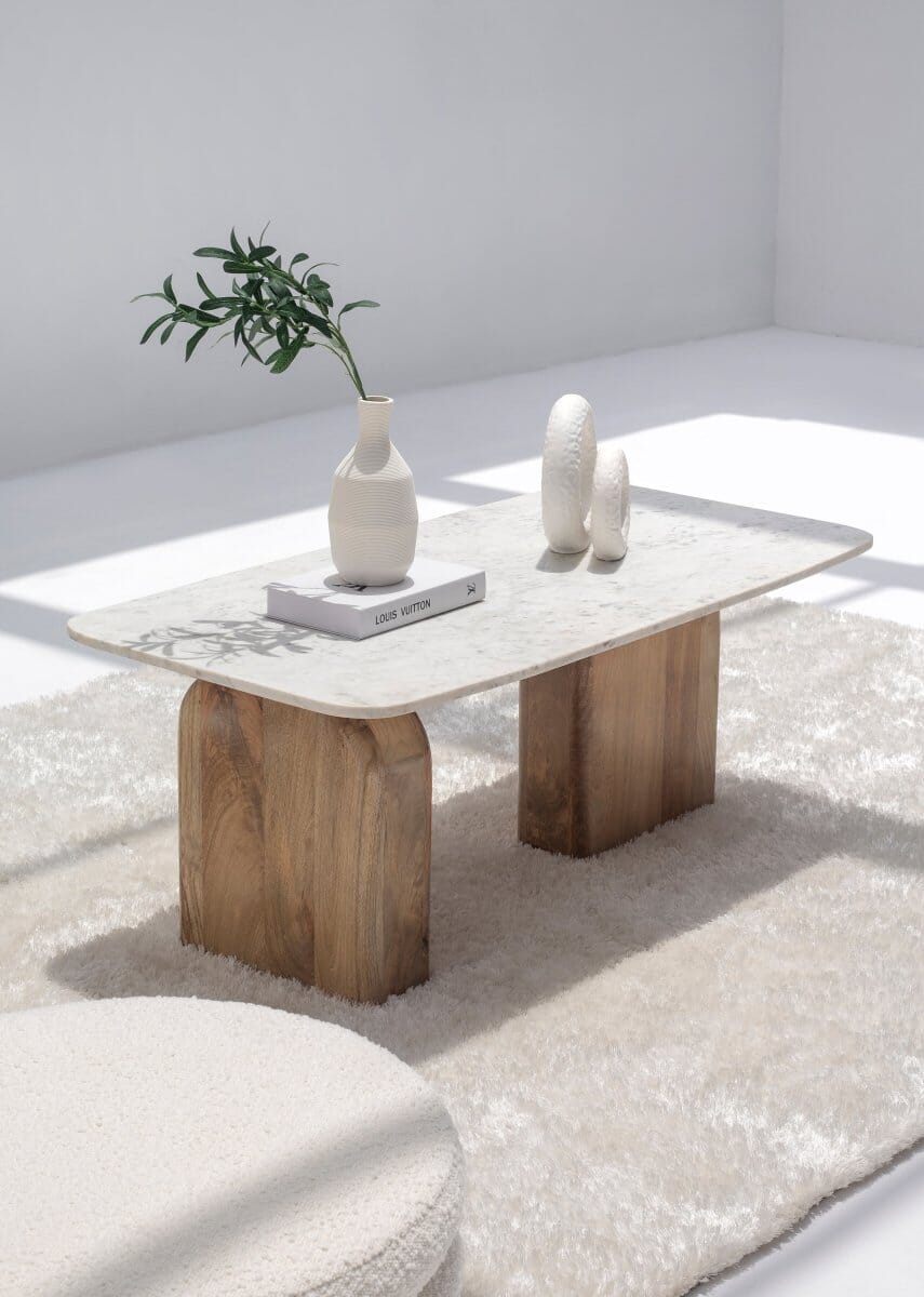 Lucille Marble Coffee Table Coffee Tables