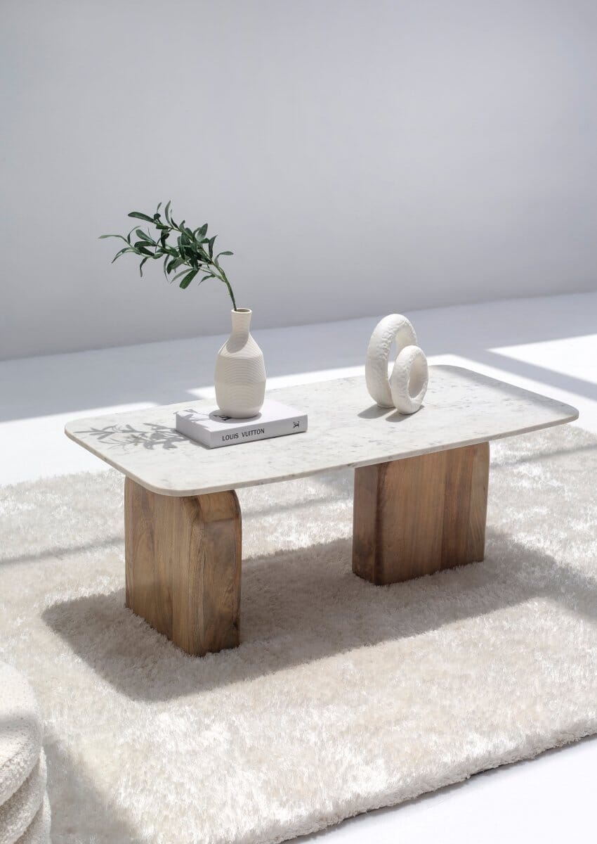 Lucille Marble Coffee Table Coffee Tables