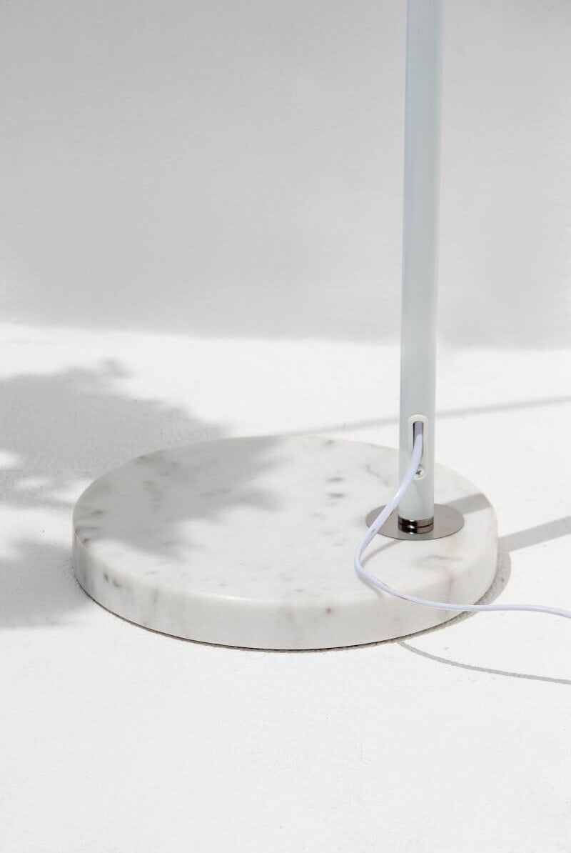 White Feather Arched Floor Lamp (195 CM)