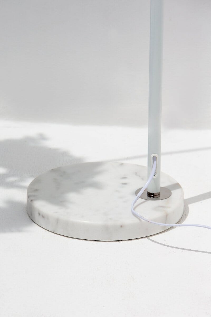 White Feather Arched Floor Lamp (195 CM)