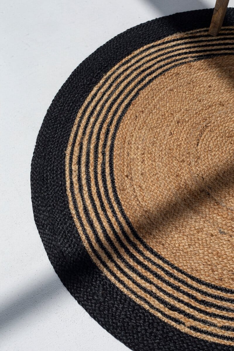 Harmony Blend - Jute Braided Round Rug (4 Sizes) Braided -- Braided Rug Homekode