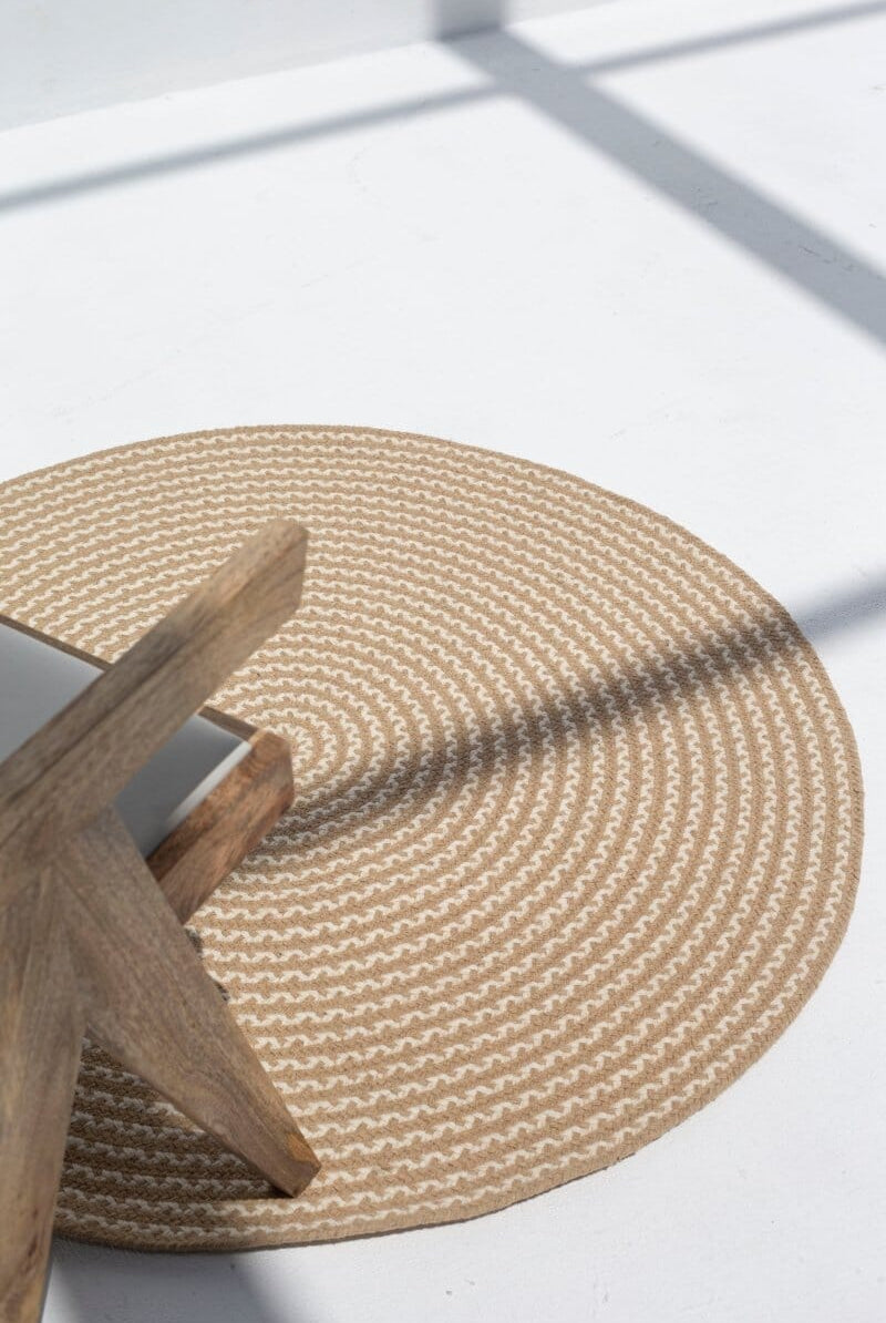 Eternal Spiral - Wool Braided Round Rug (4 Sizes)