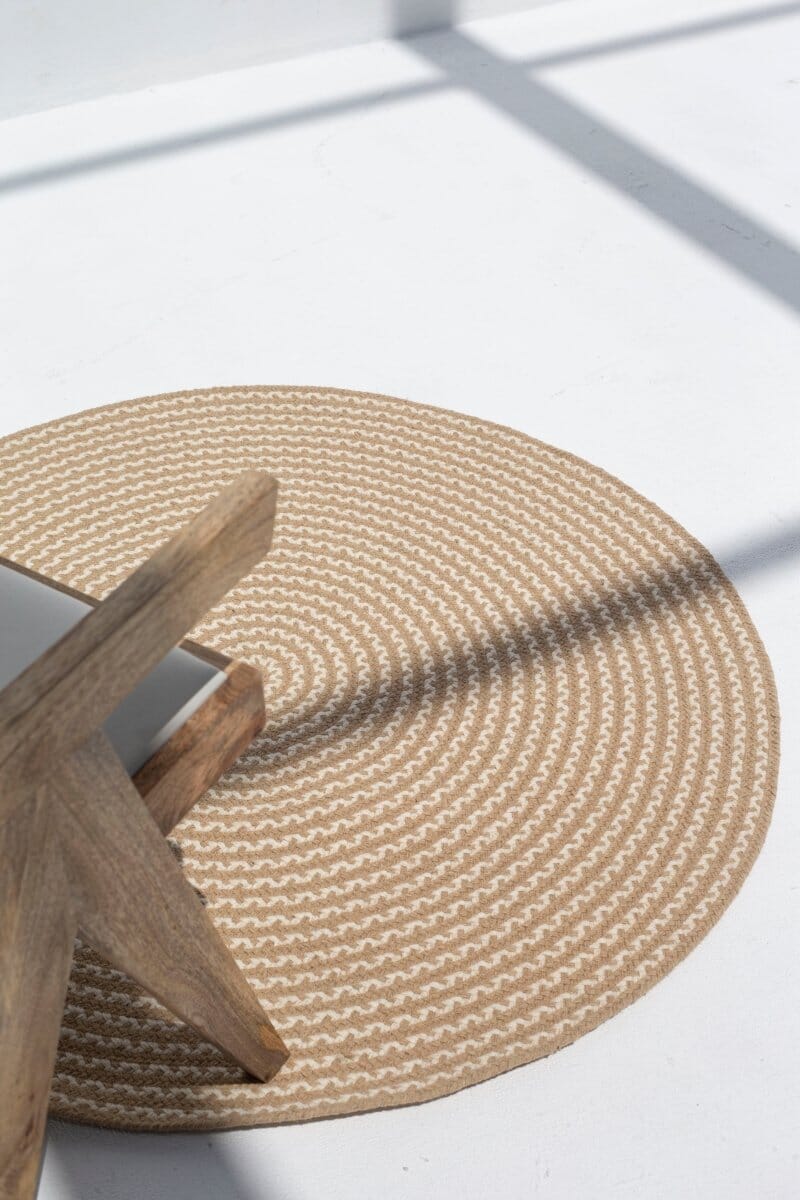 Eternal Spiral - Wool Braided Round Rug (4 Sizes)