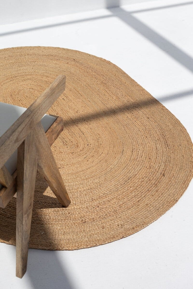 NaturOval - Elegance Jute Rug (140x200 CM)